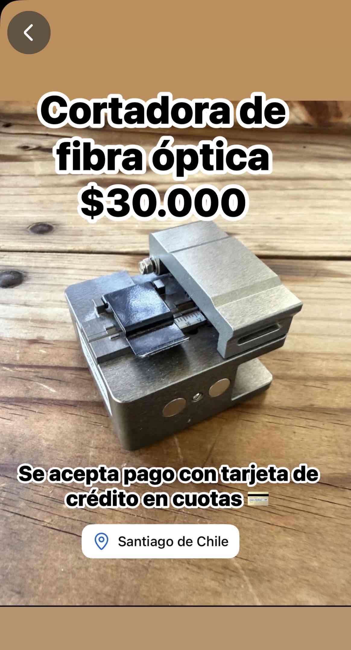 Cortadora de fibra óptica