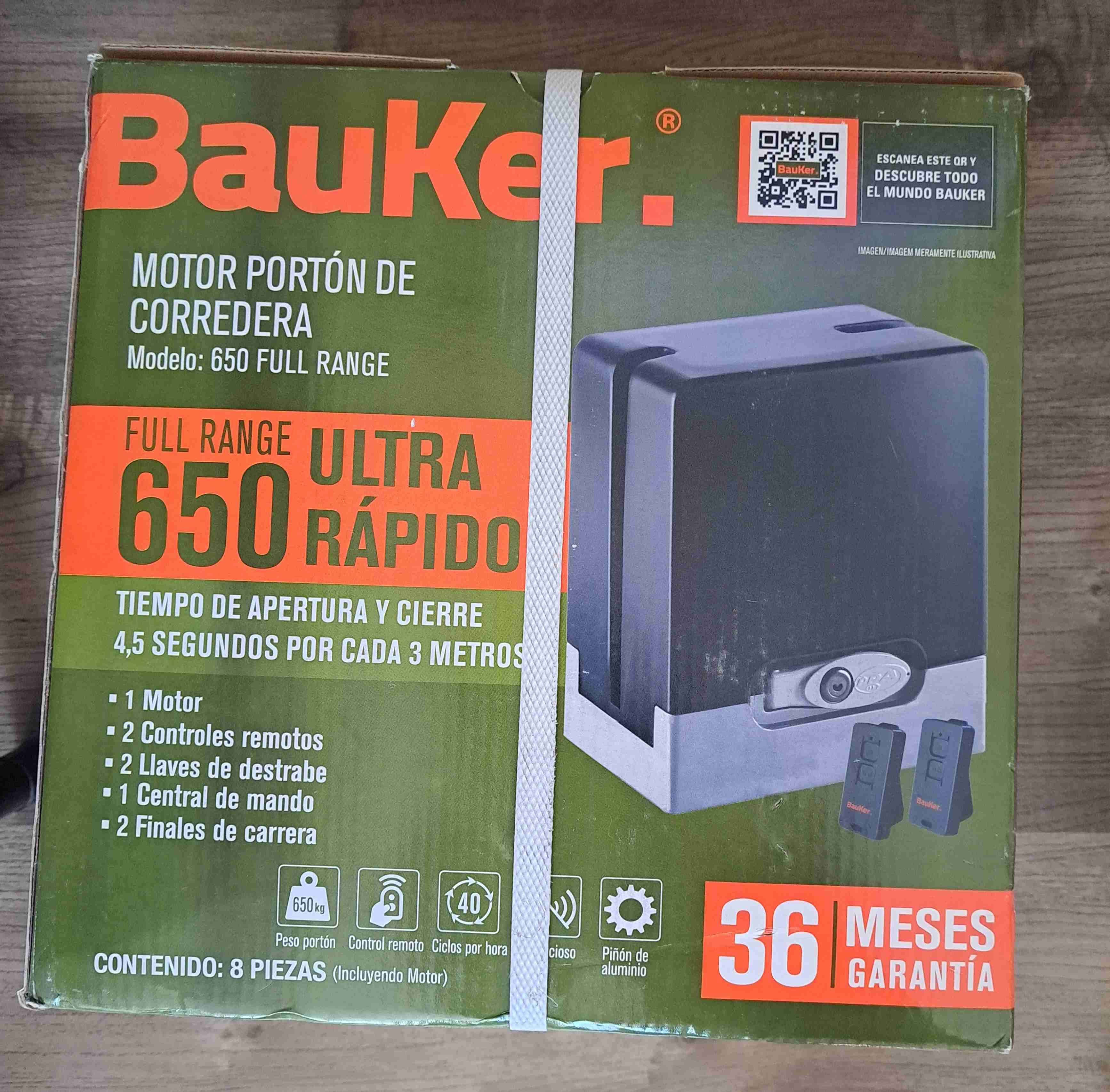 Motor portón corredizo BauKer 650