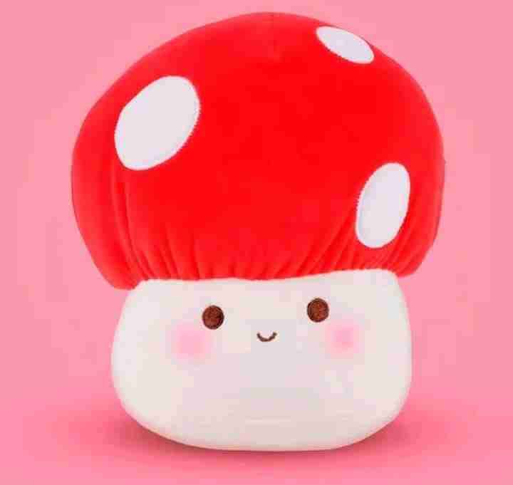 Peluche hongo rojo adorable del miniso