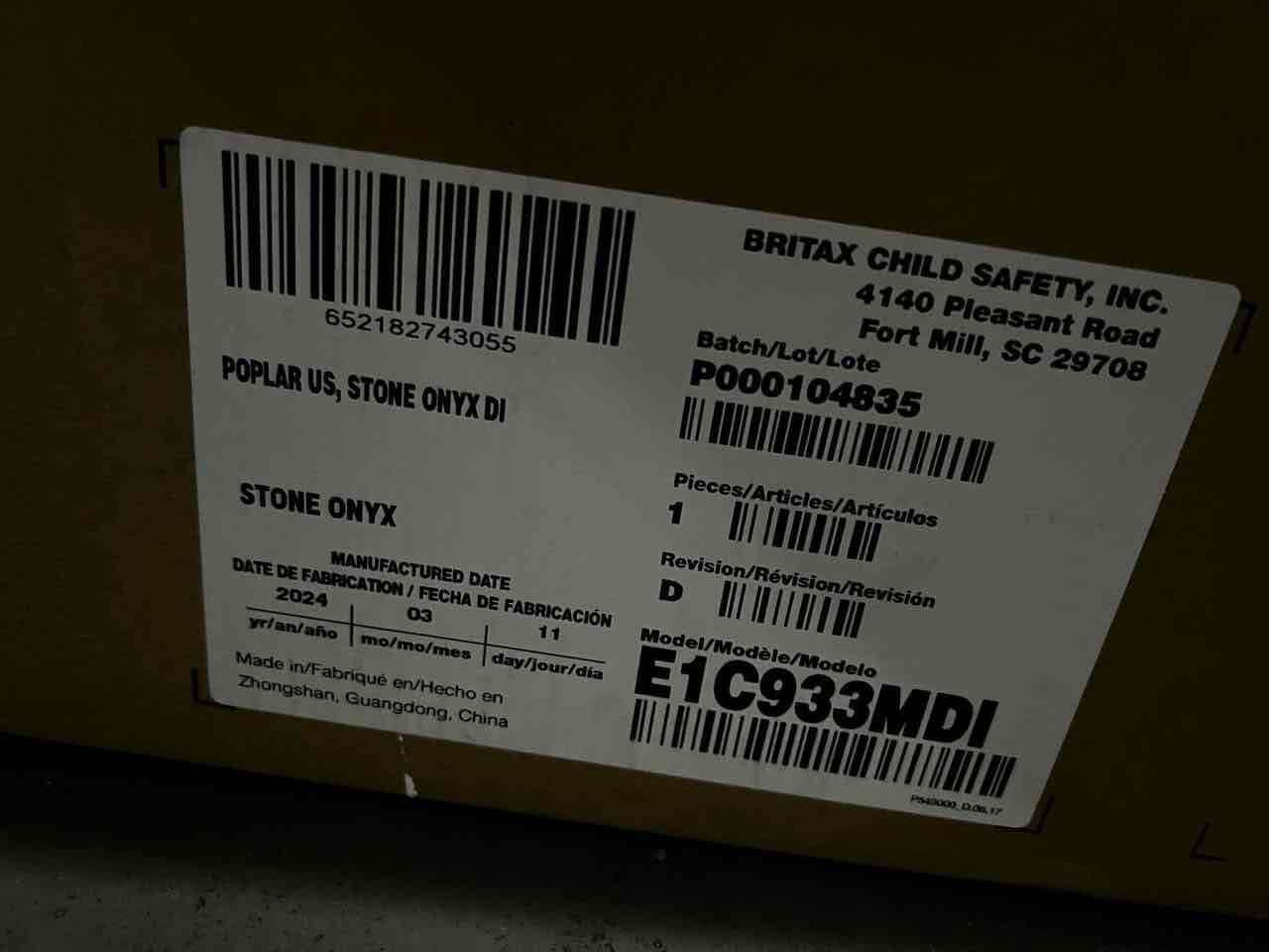 Silla de auto Britax negra - miniatura 4