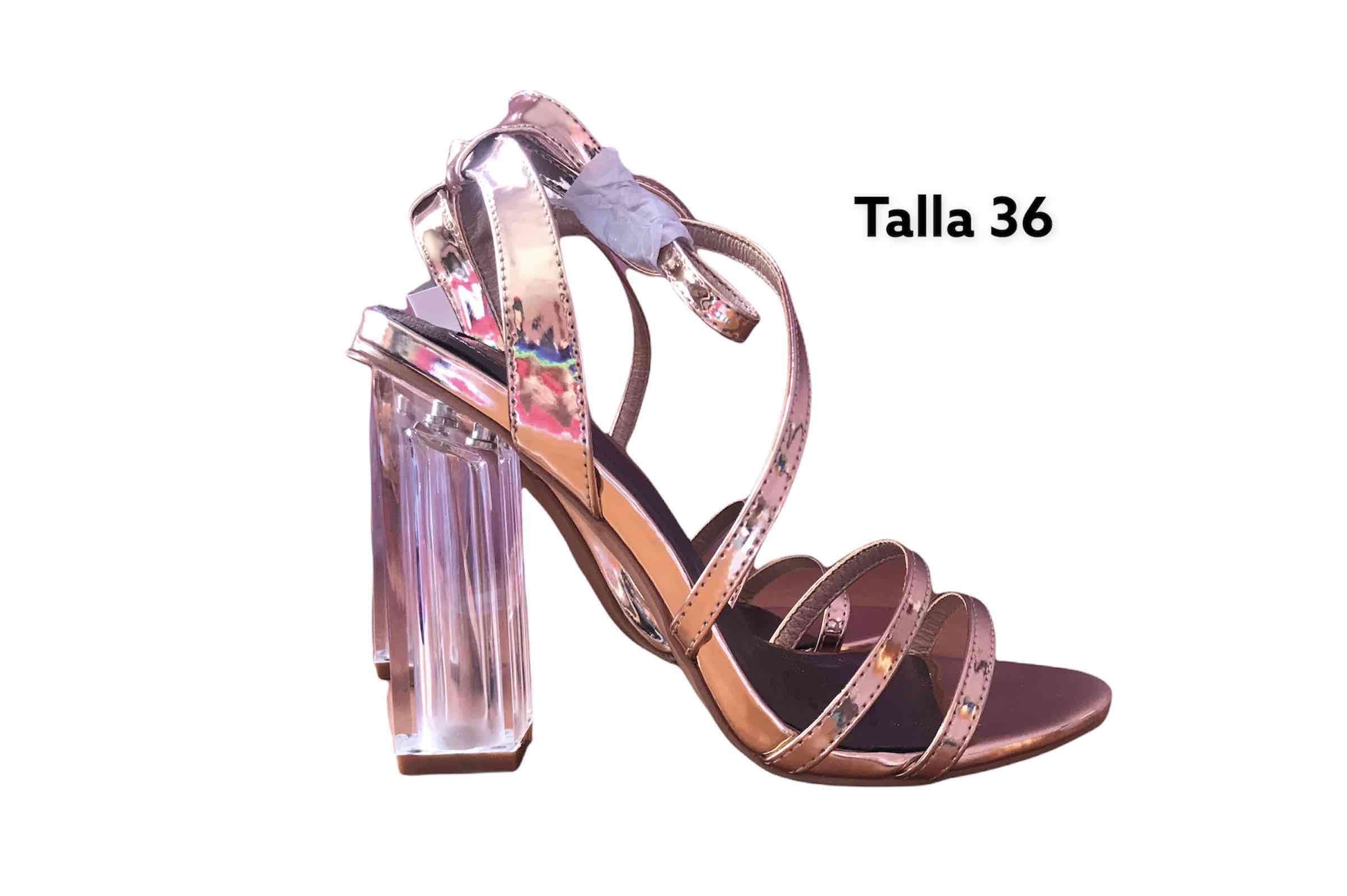 Sandalias doradas talla 36 - miniatura 2