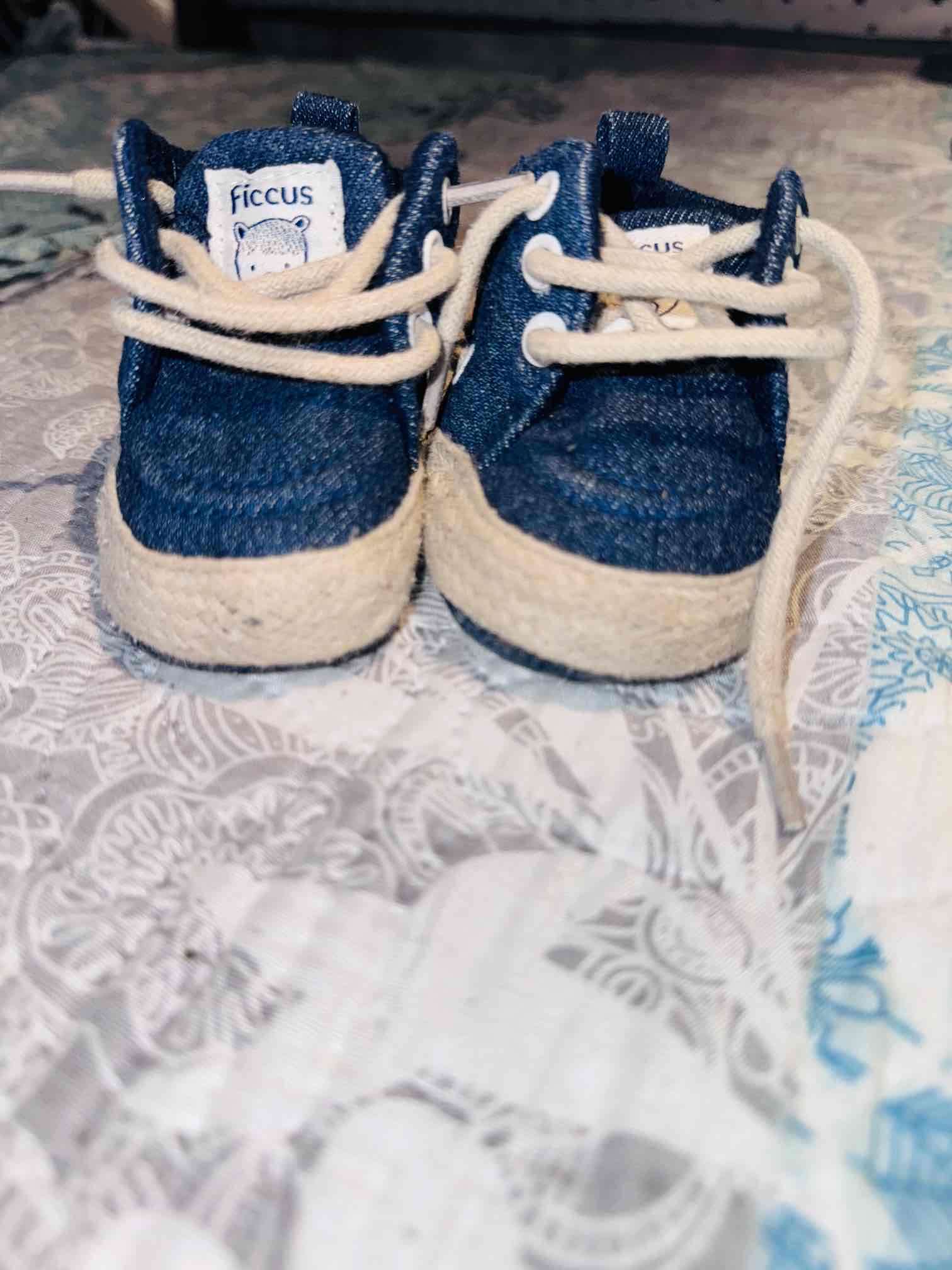 Zapatos de bebé azul ficus - miniatura 2