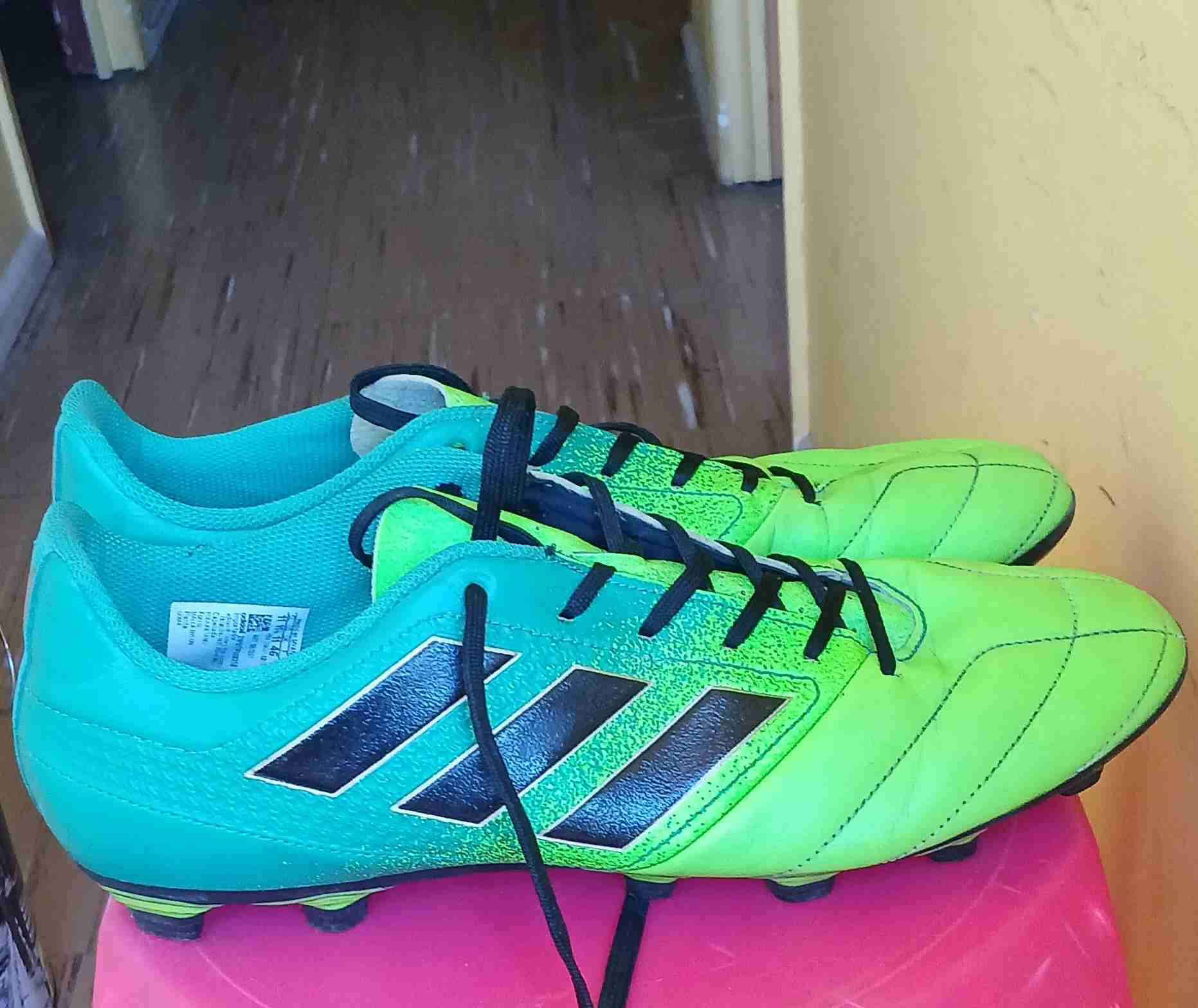 Zapatos deportivos verde y azul hombre Adidas - miniatura 2