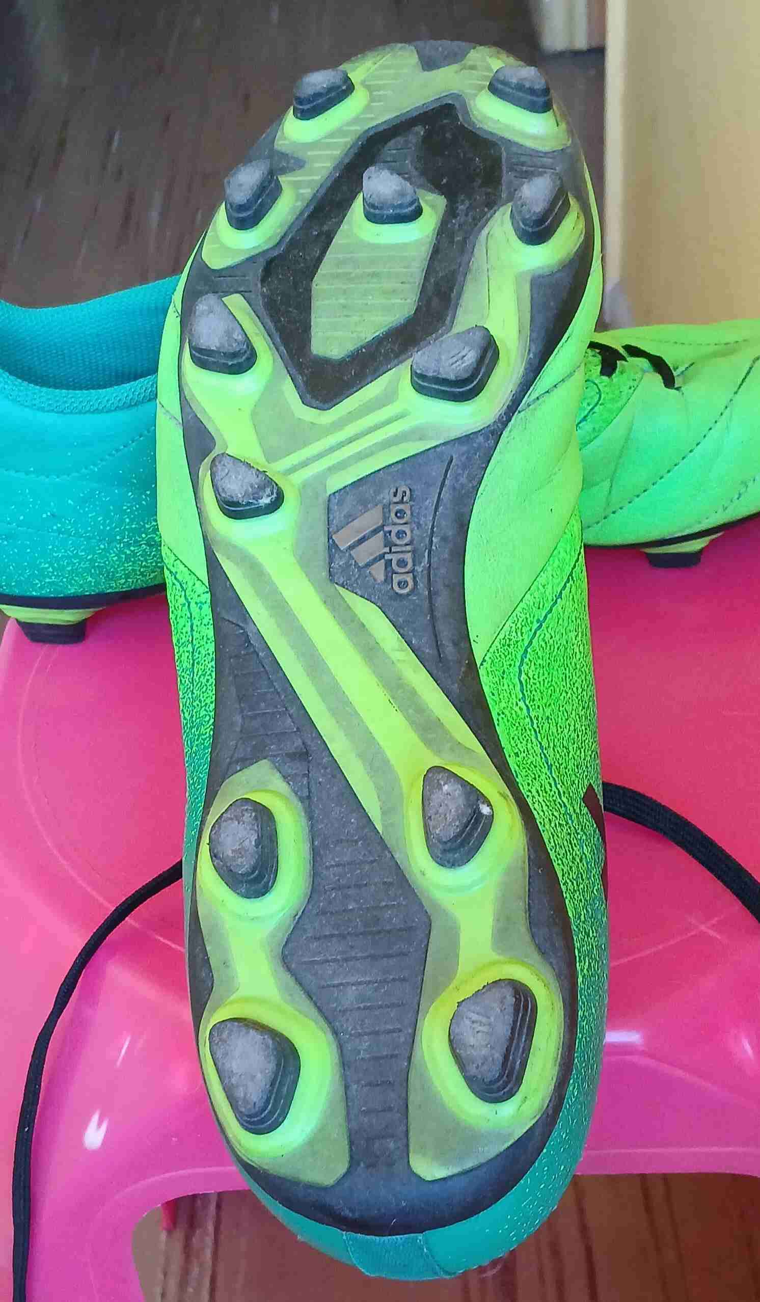 Zapatos deportivos verde y azul hombre Adidas - miniatura 3