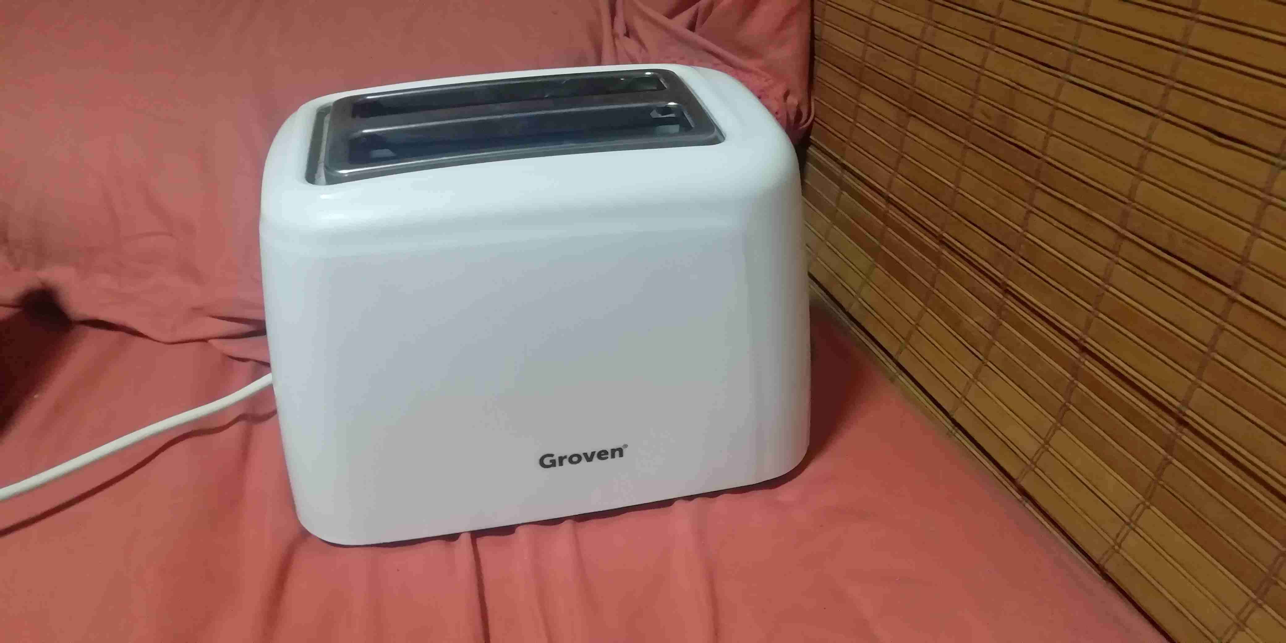 Tostadora Groven blanca de dos ranuras