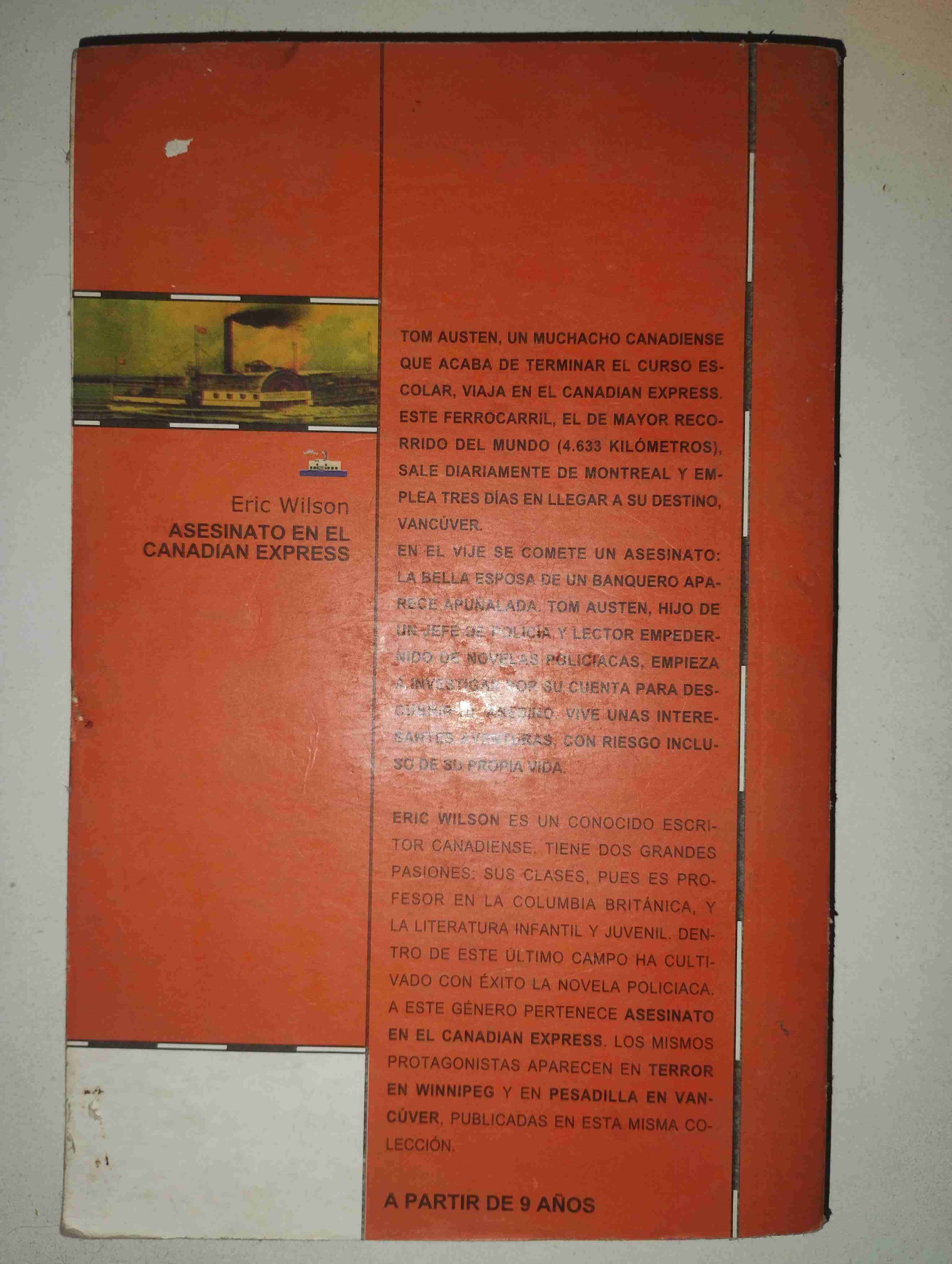 Libro Asesinato en el Canadian Express Eric Wilson - miniatura 2