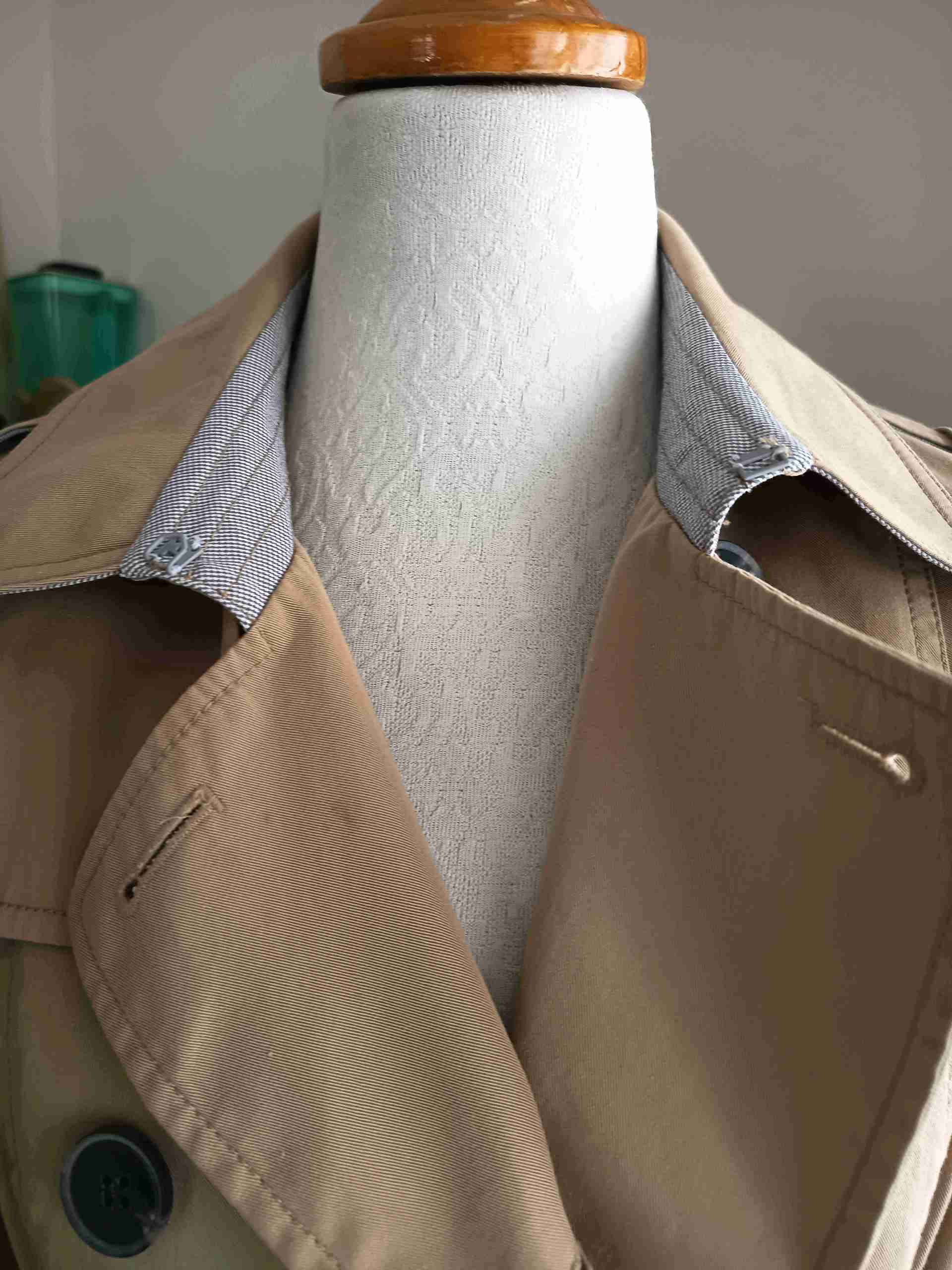 Abrigo trench coat beige mujer - miniatura 8