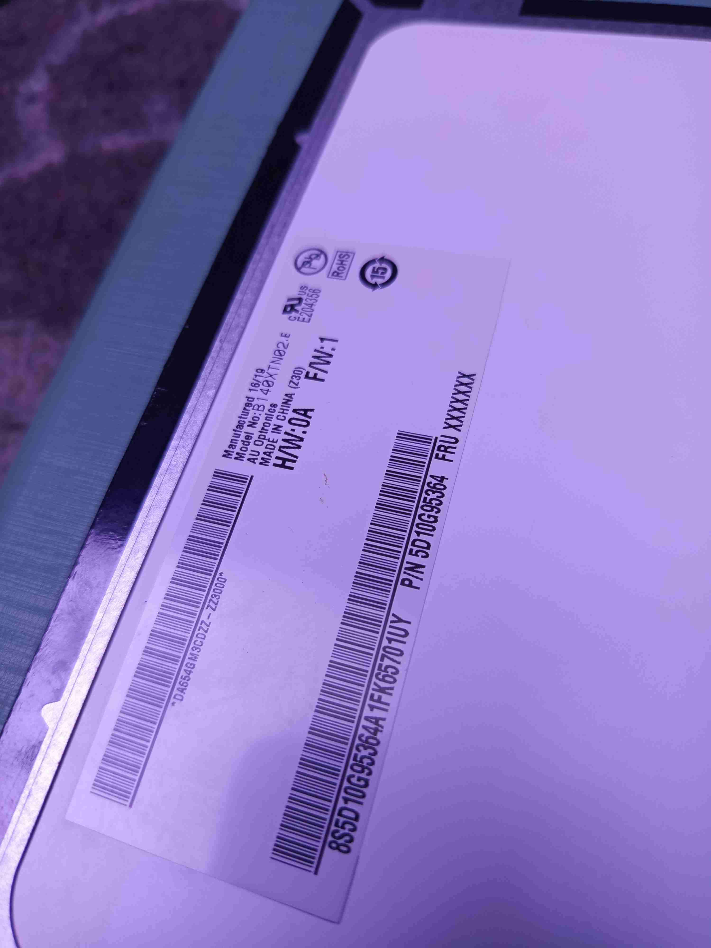 Pantalla LED slim 30 pines 14.0 pulgadas - miniatura 2