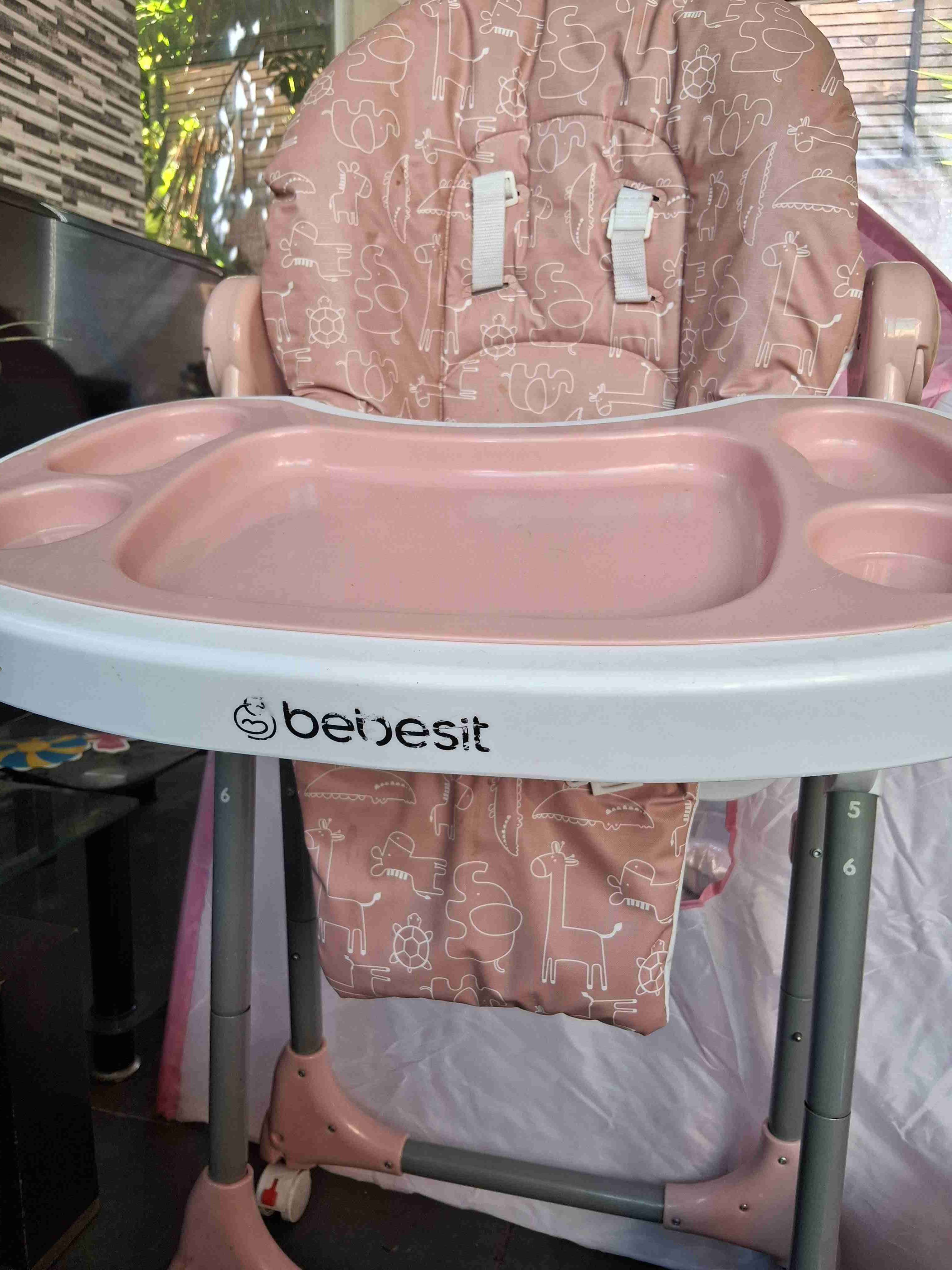 Silla de comer rosada Bebesit - miniatura 2