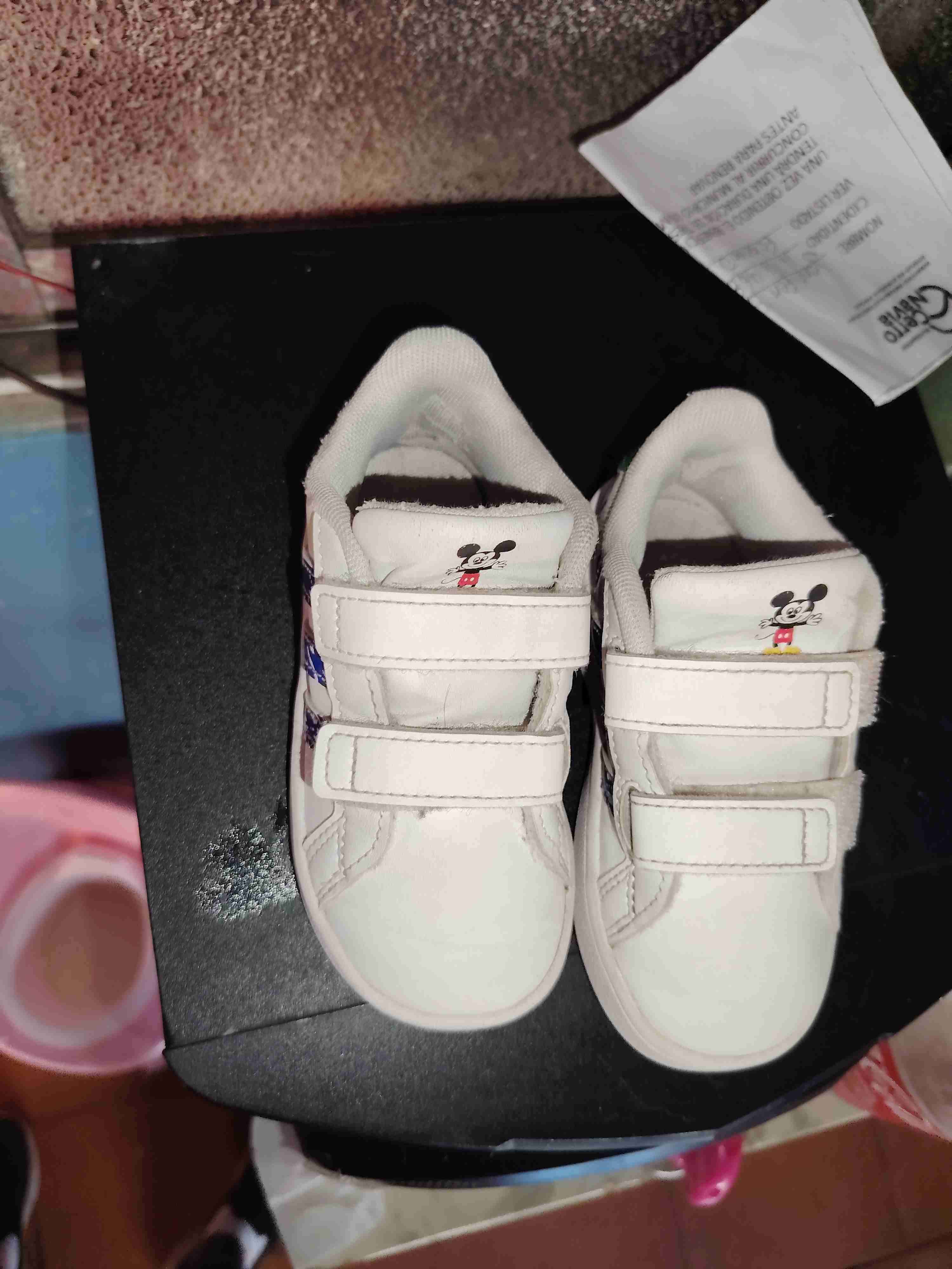 Zapatillas infantiles blancas Mickey