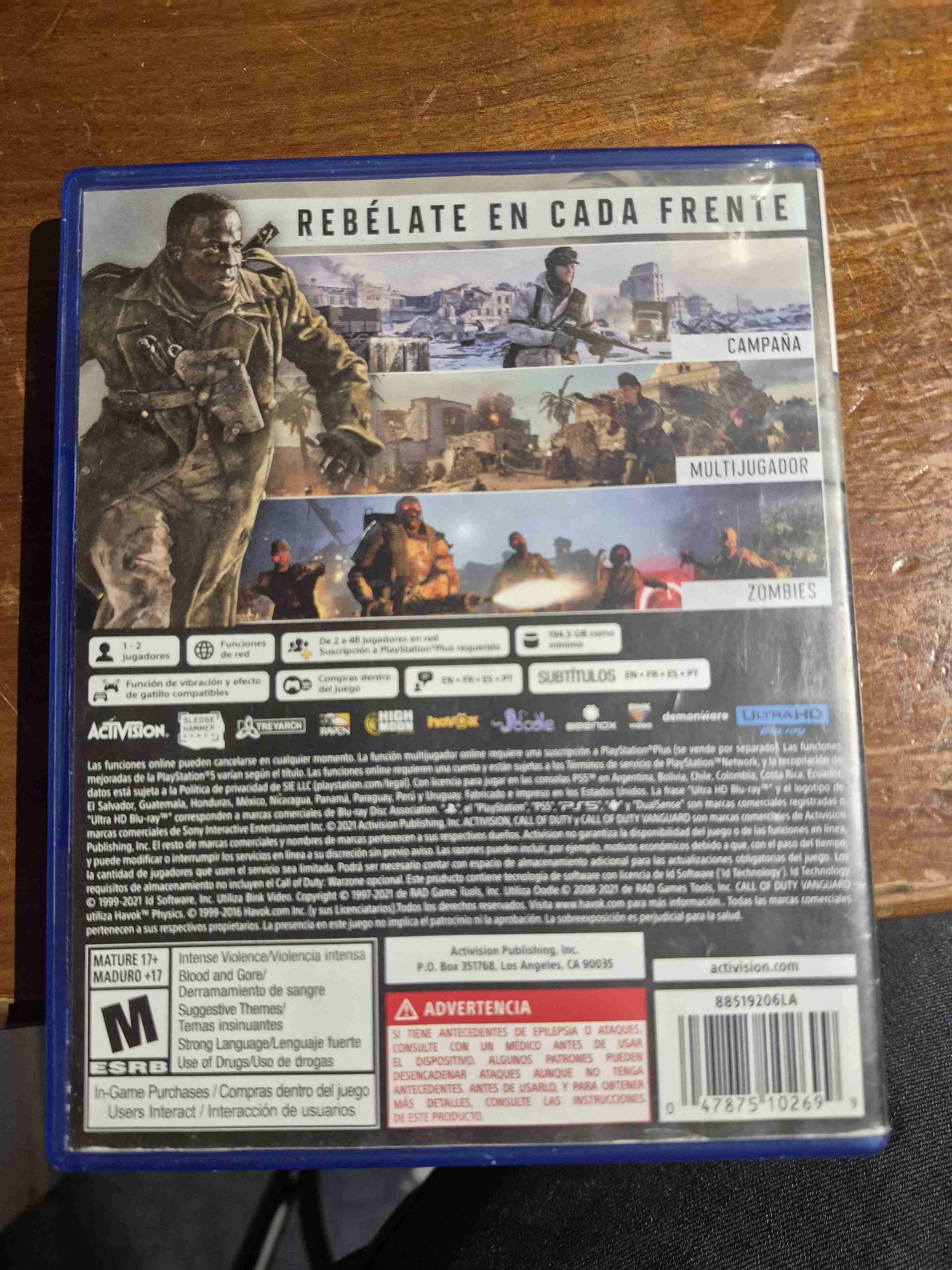 Juego PS5 Call of Duty Vanguard - miniatura 3