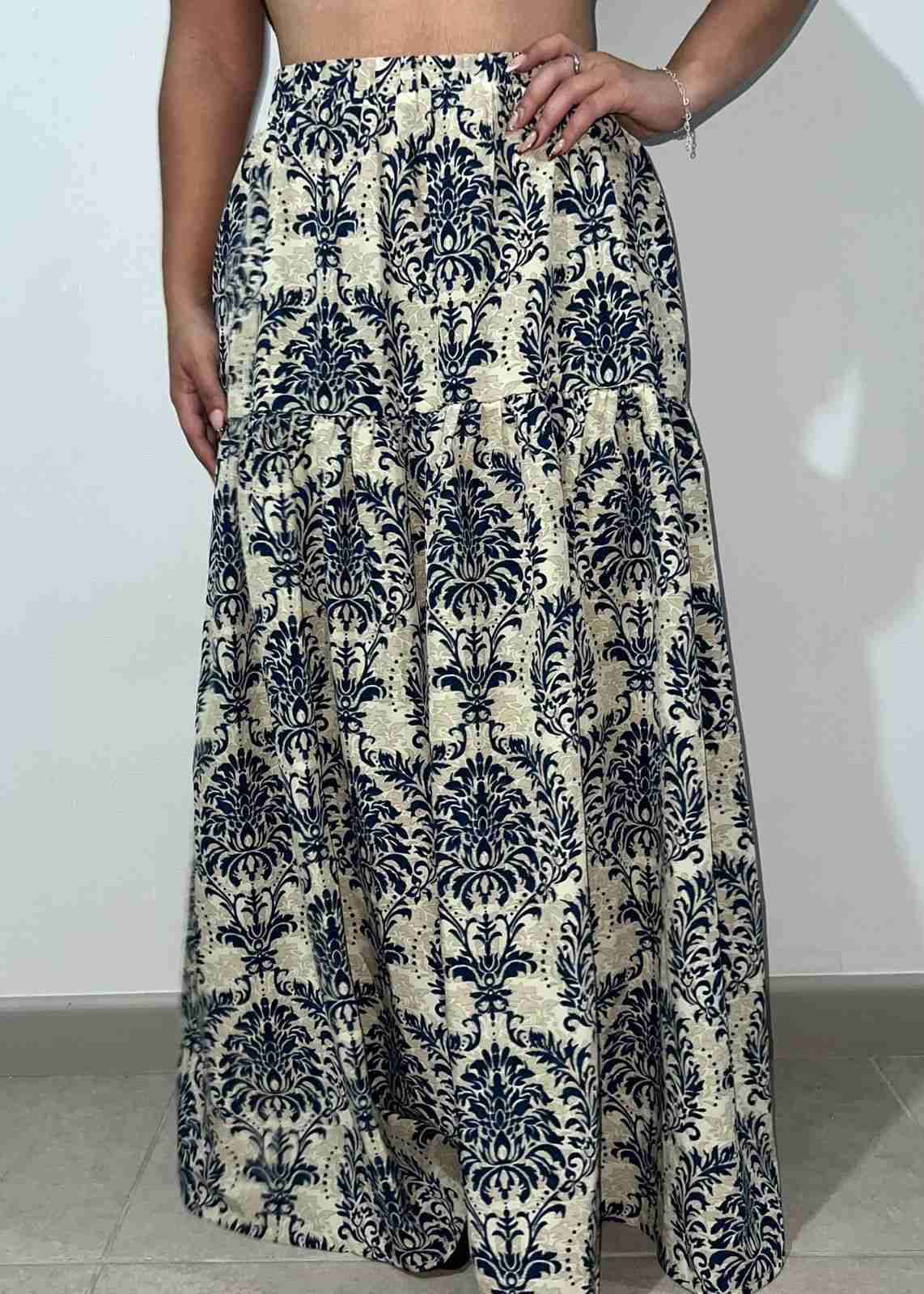 Falda larga azul nude Shein - miniatura 2