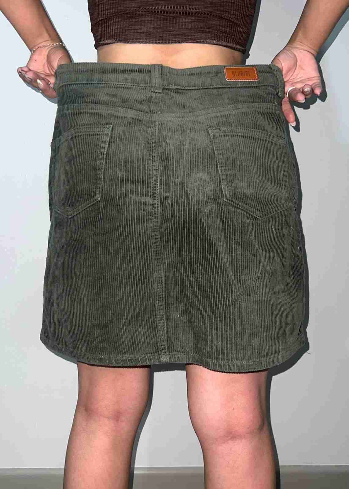 Falda cotele verde musgo - miniatura 2