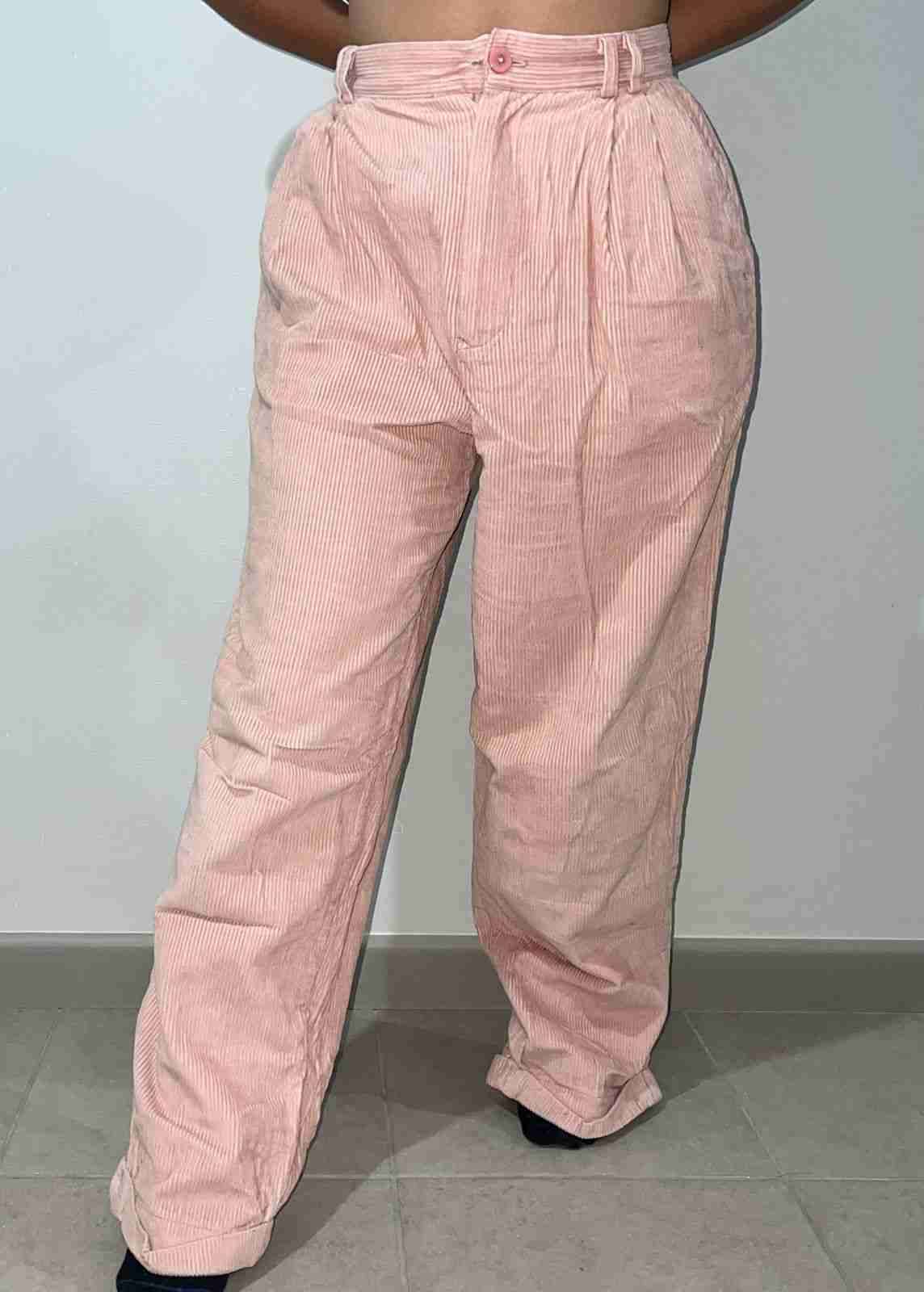 Pantalón cotelé rosado talla M - miniatura 3