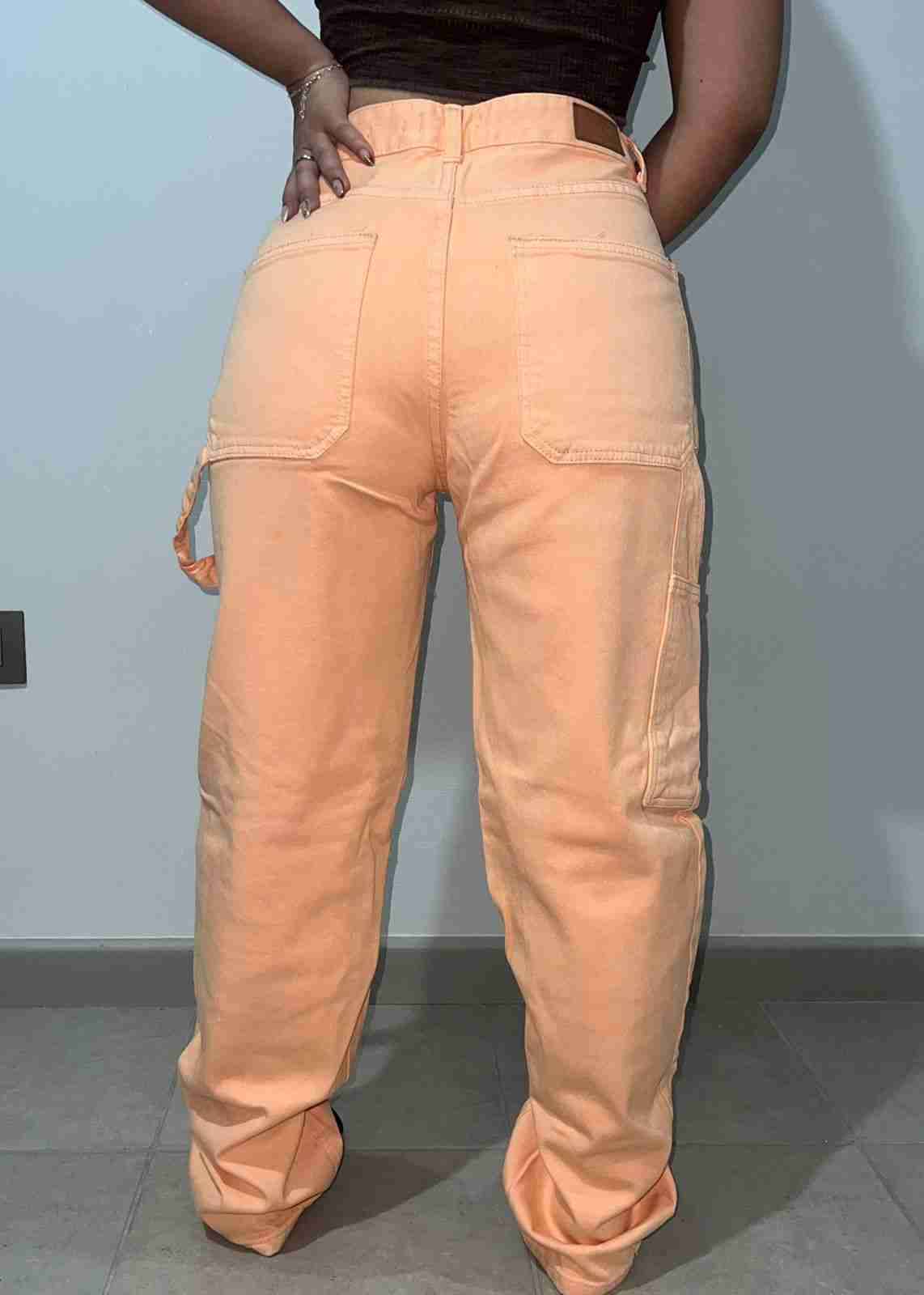 Jeans naranjas Opposite nuevos - miniatura 3