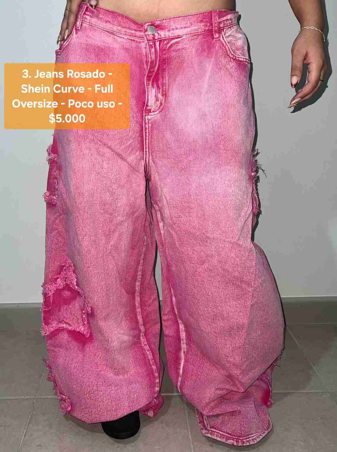 Jeans rosados Shein Curve XXL
