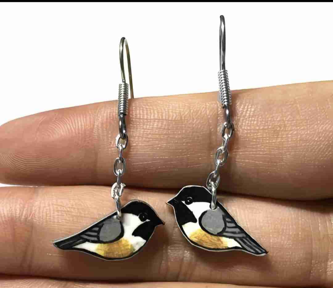 Aros colgantes con pájaros