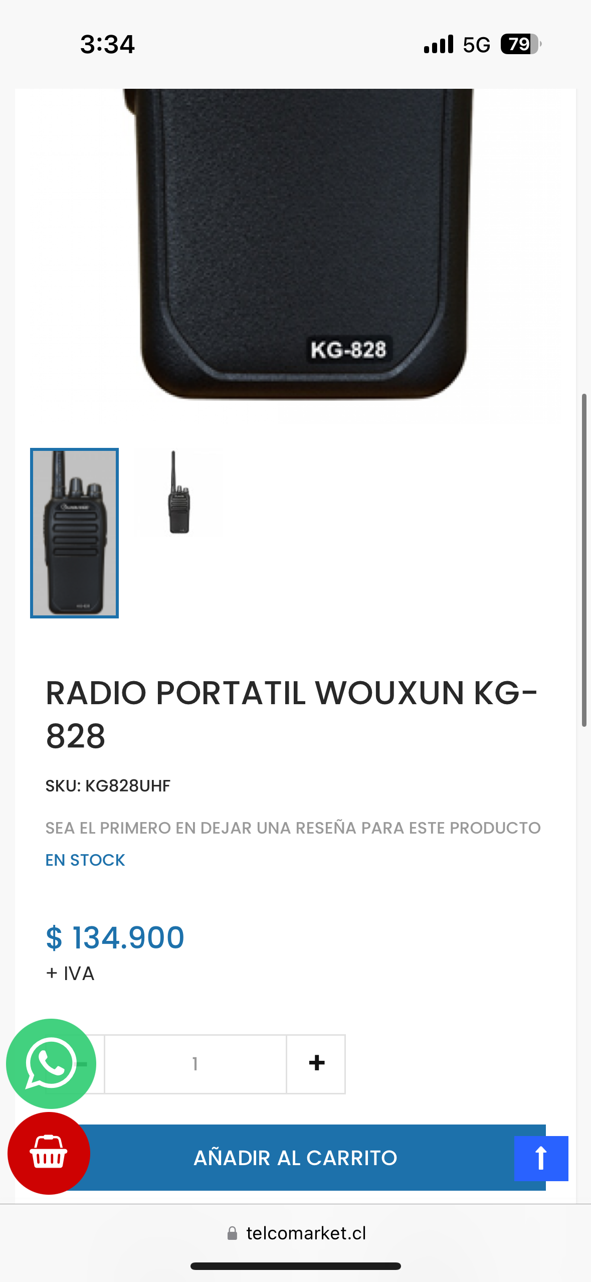 Radios portátiles UHF Wouxun con cargadores - miniatura 4