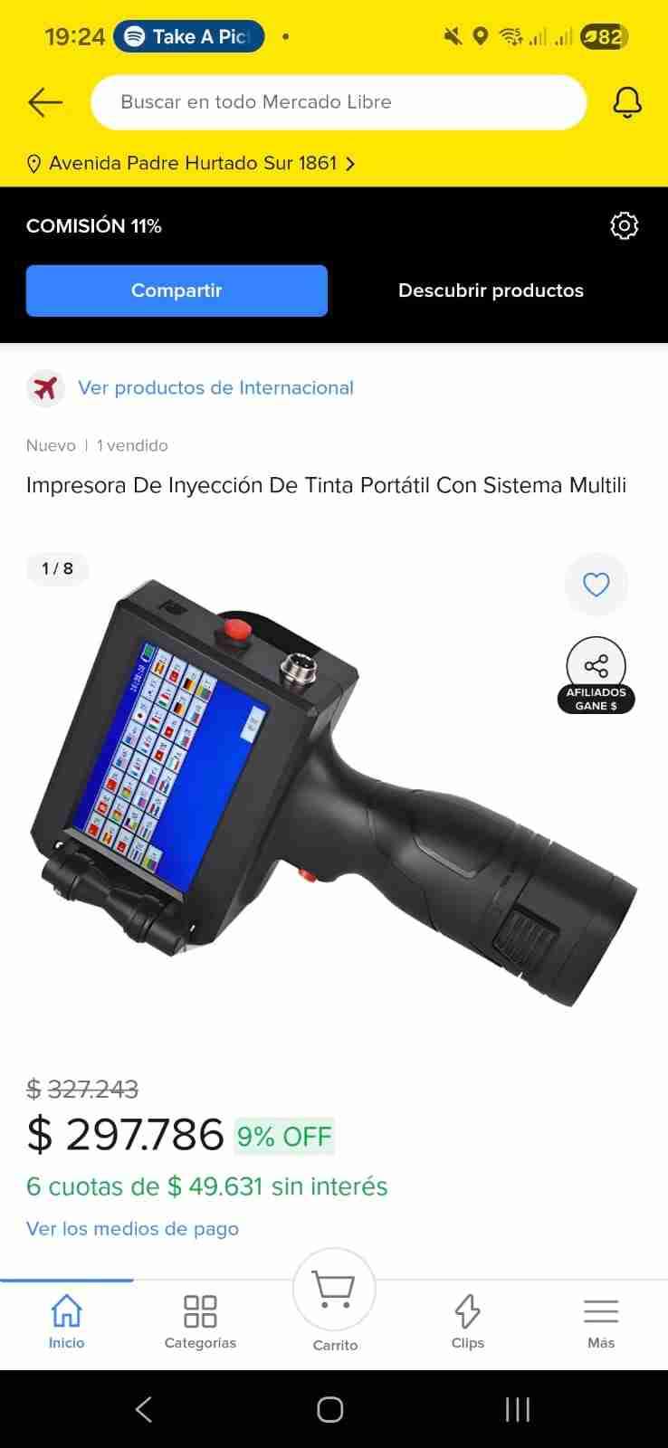 Impresora de inyección de tinta portátil - miniatura 2