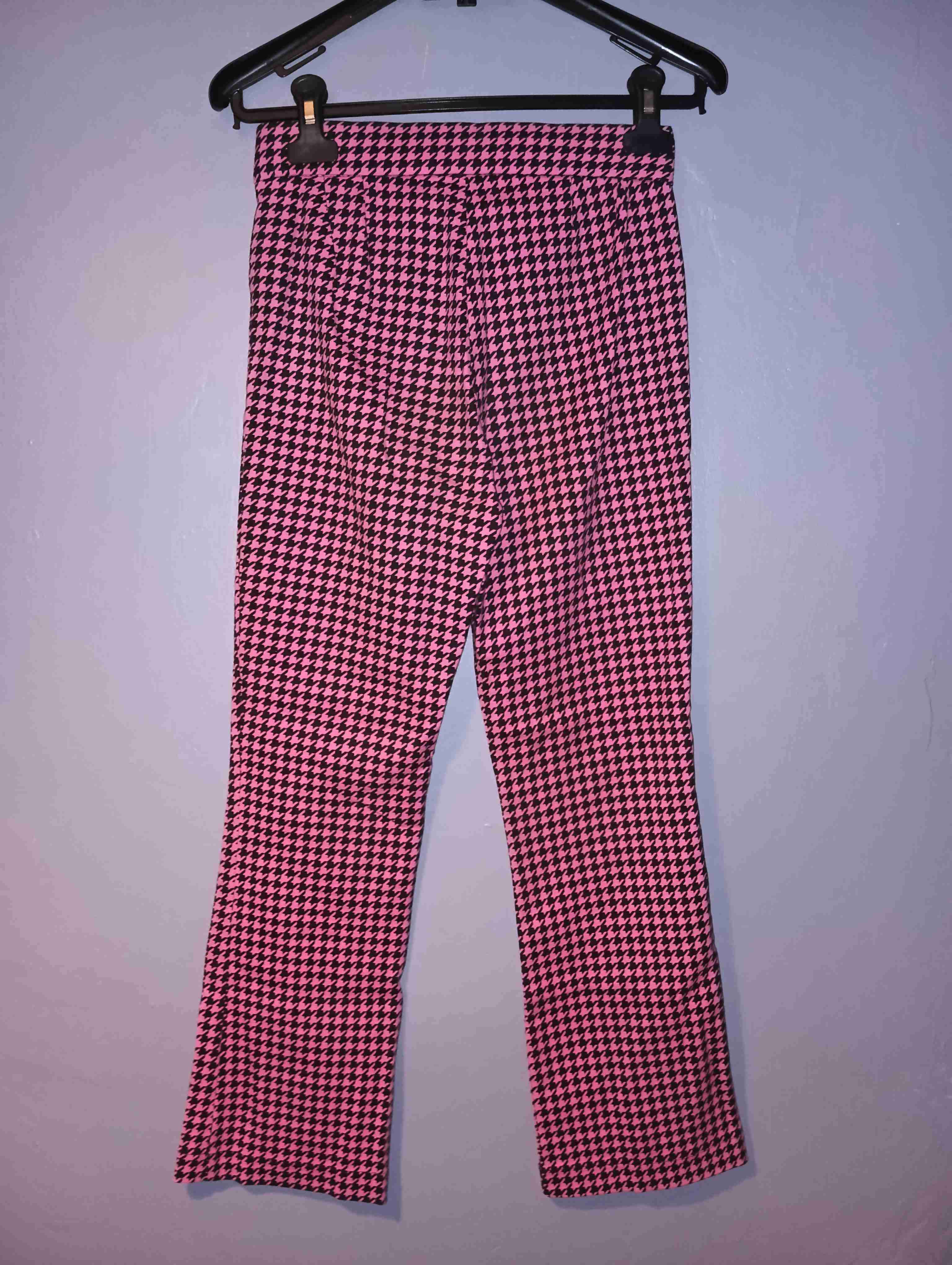 Pantalones pata de gallo rosados - miniatura 2