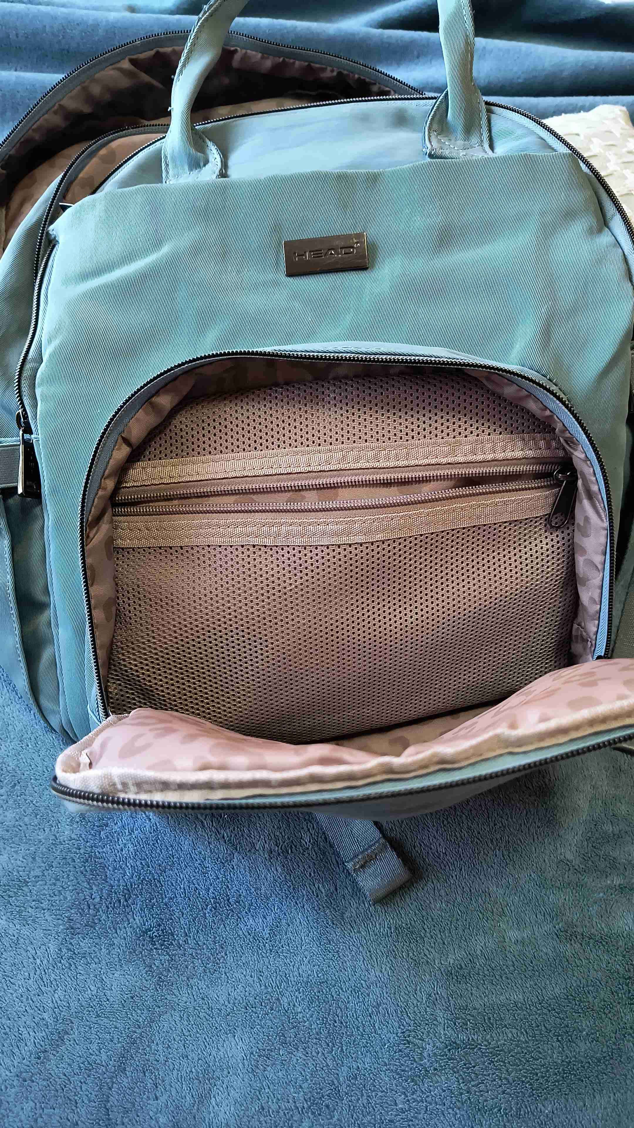 Mochila color celeste - miniatura 4