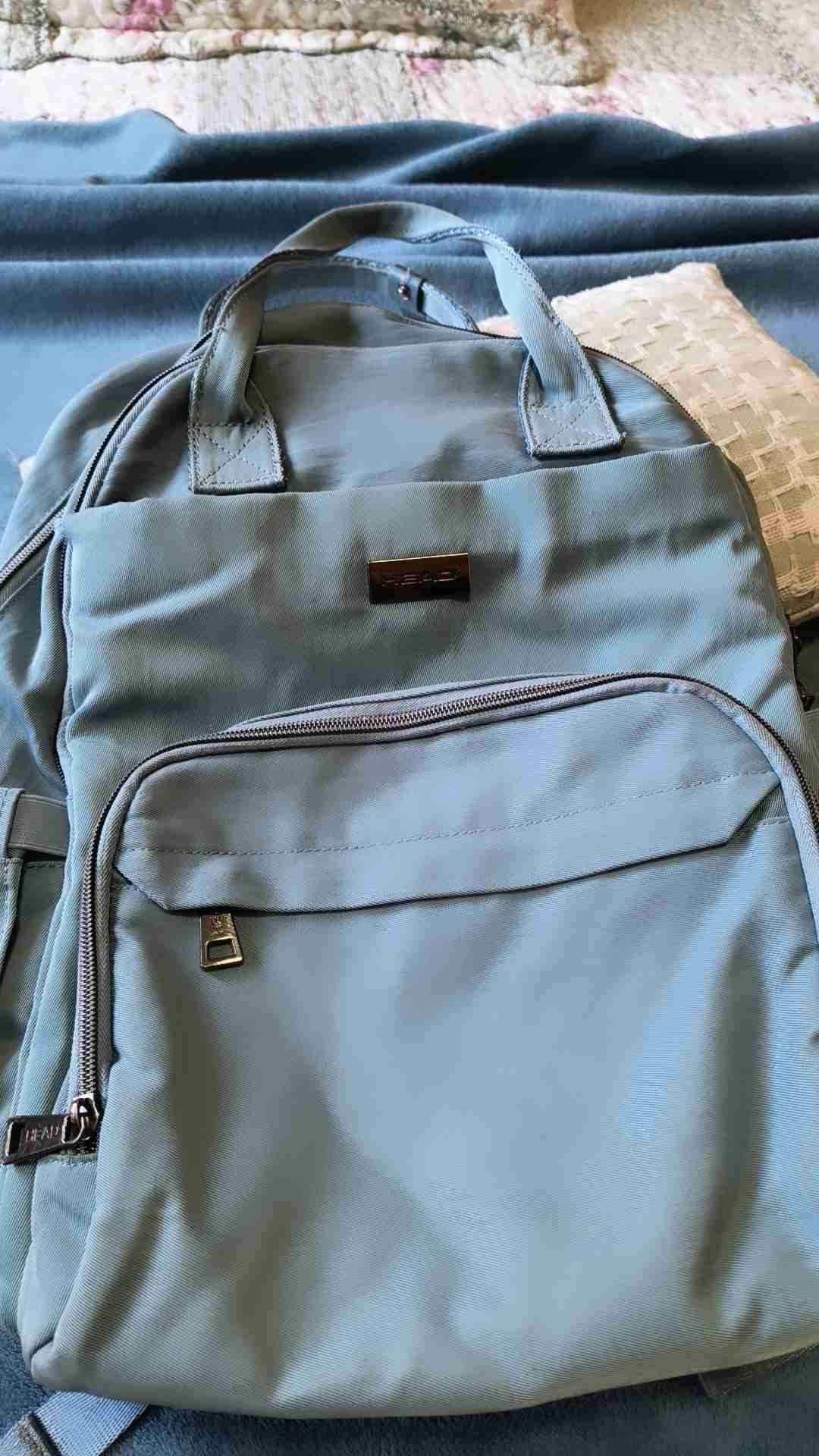 Mochila color celeste - miniatura 6