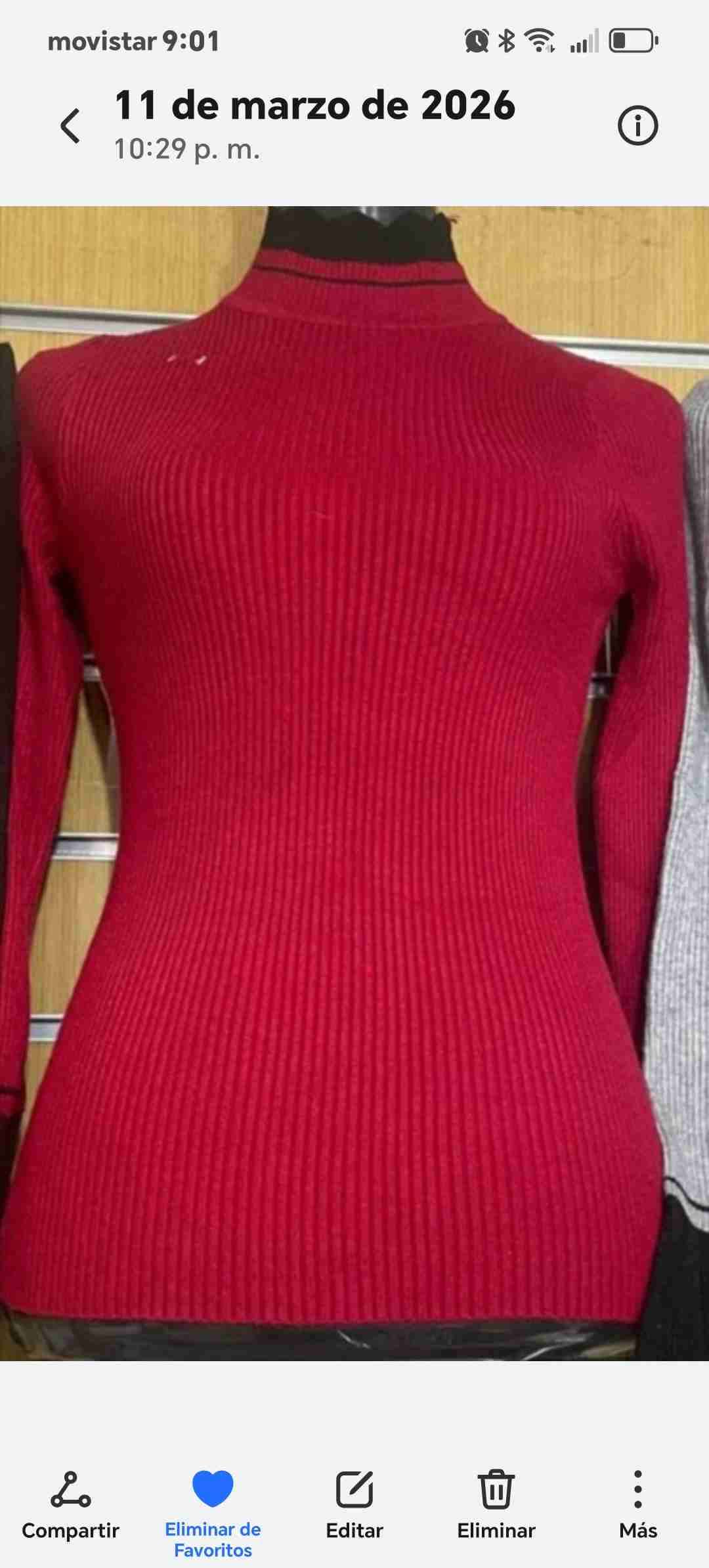 Sweater rojo de mujer