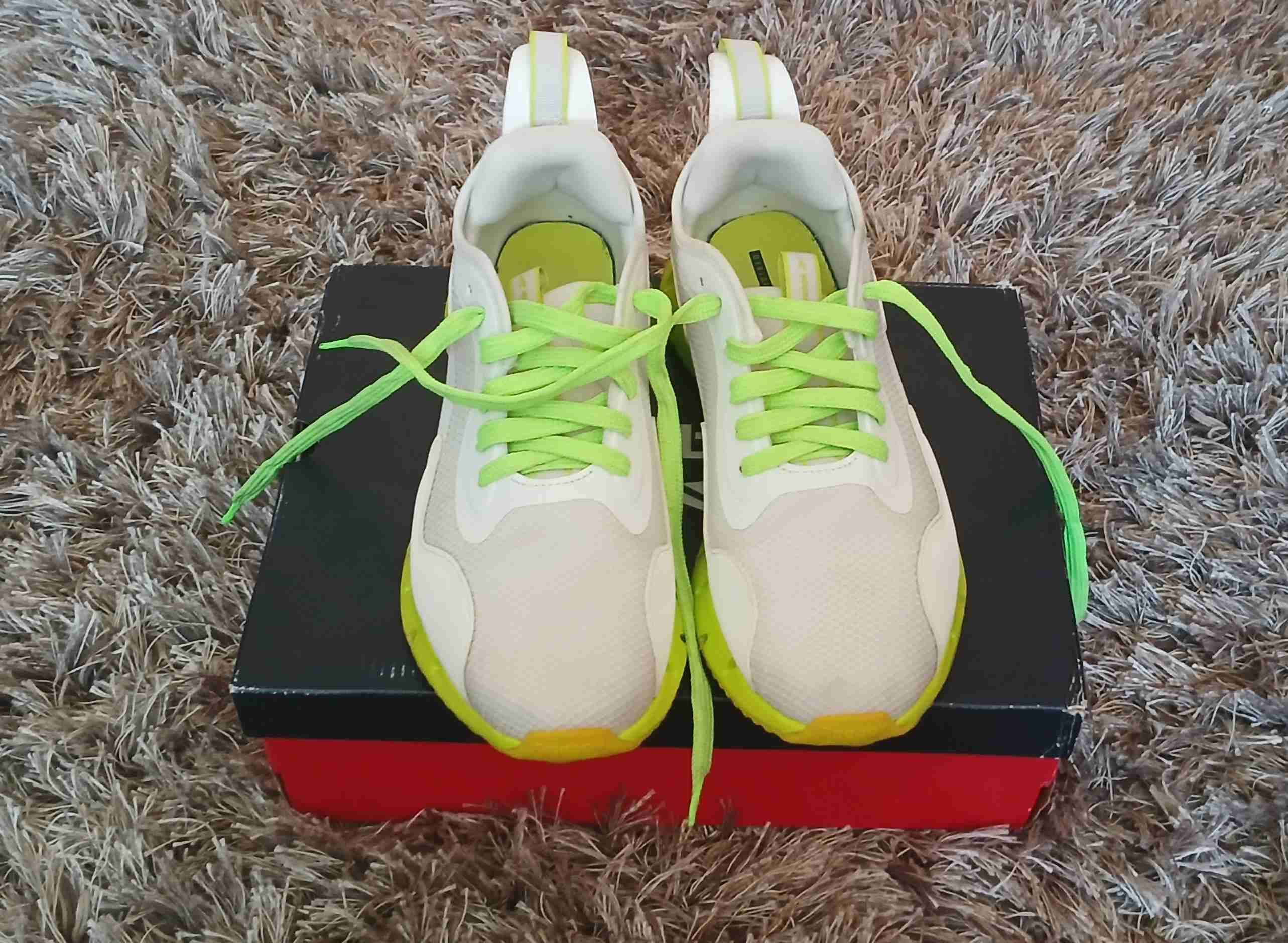 Zapatillas deportivas blancas y verdes Reebok - miniatura 3