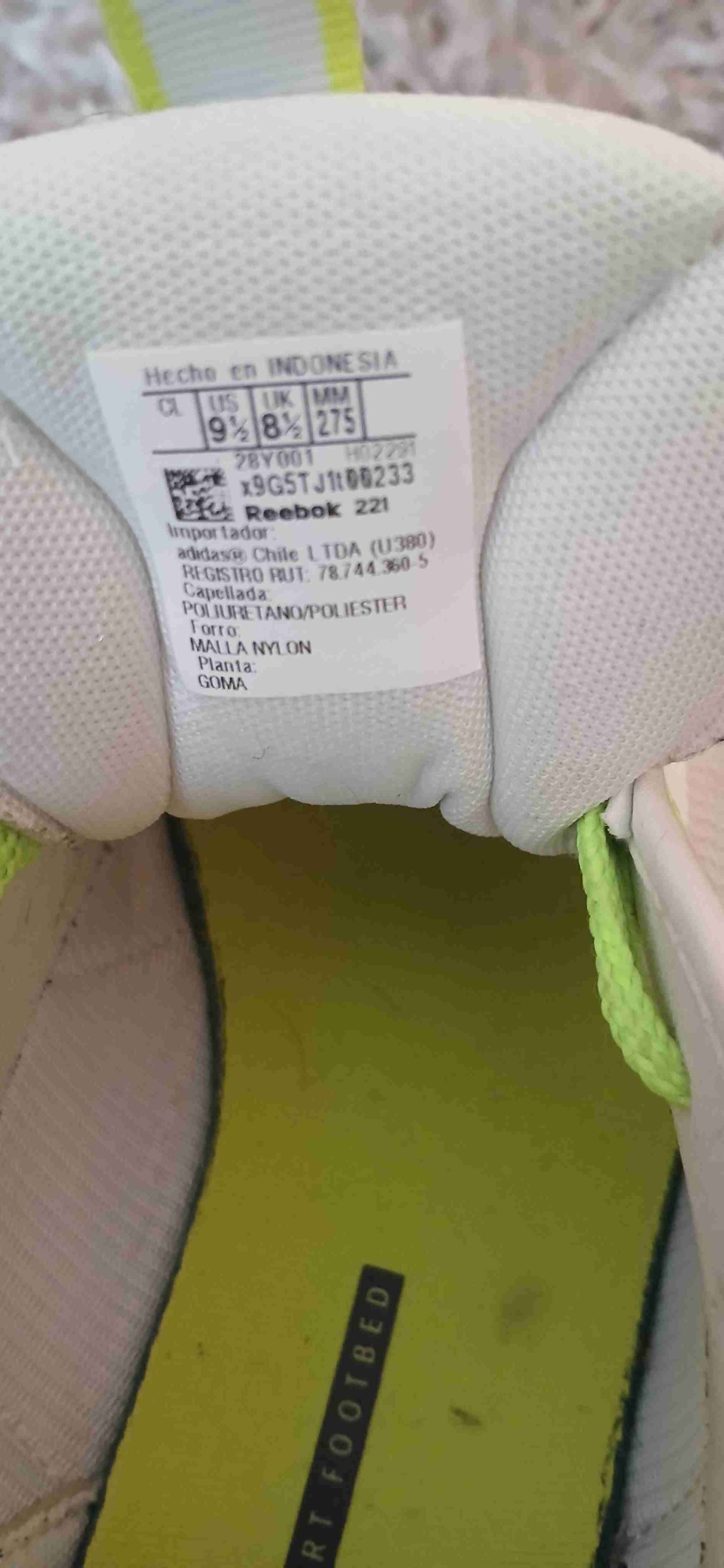 Zapatillas deportivas blancas y verdes Reebok - miniatura 4