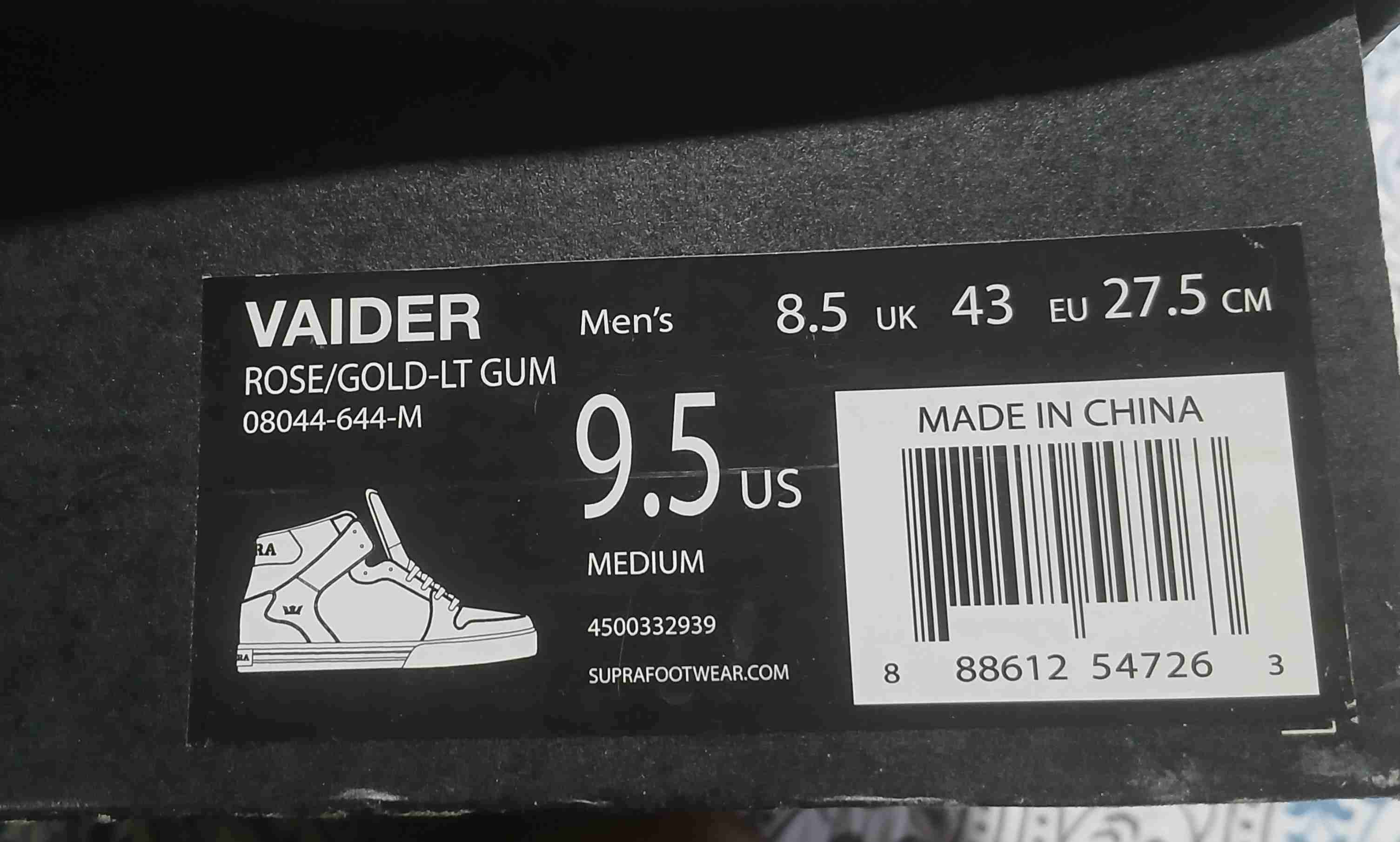 Zapatillas altas rojas Supra - miniatura 4