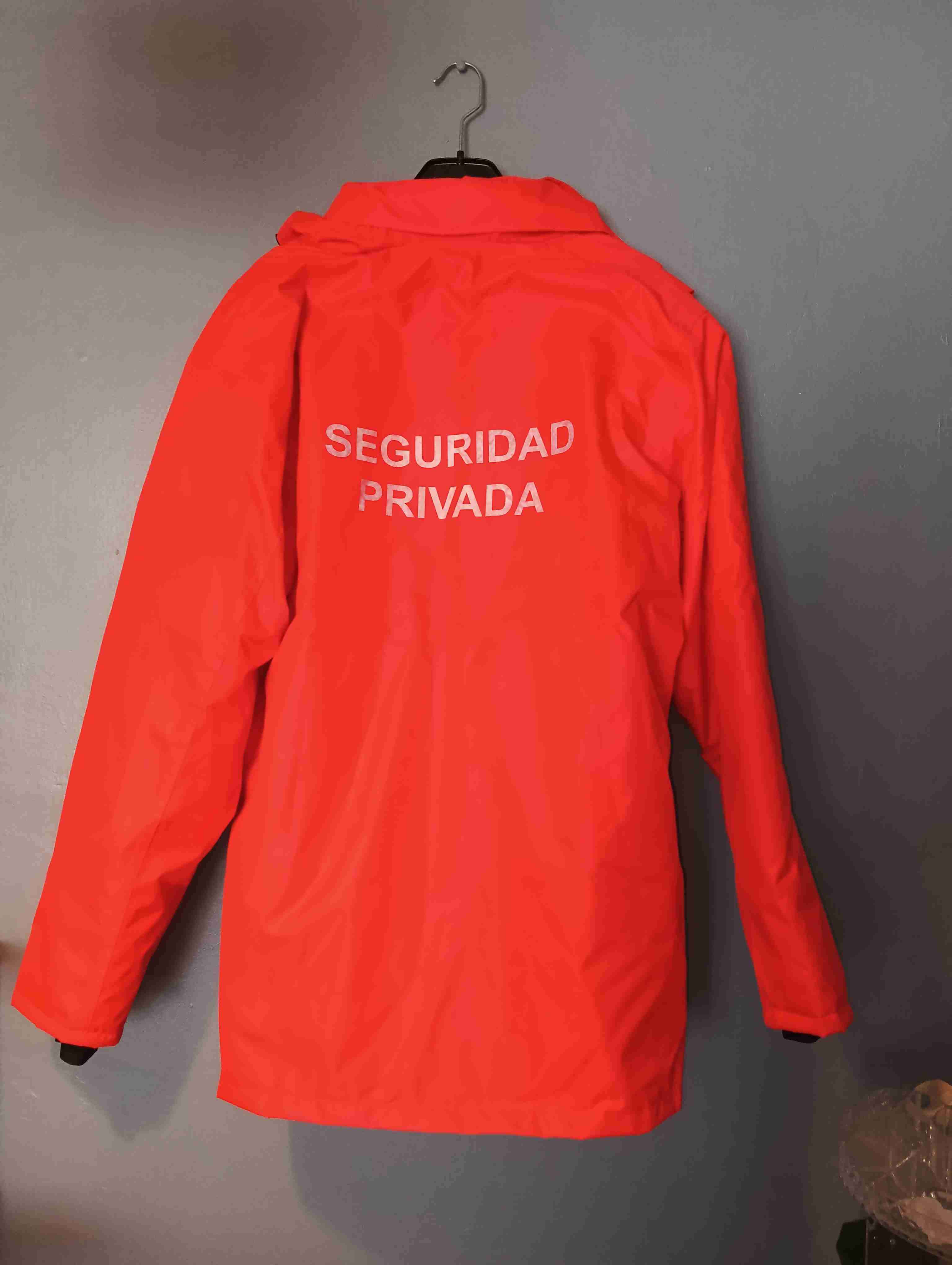 Parka roja de seguridad impermeable acolchada - miniatura 5