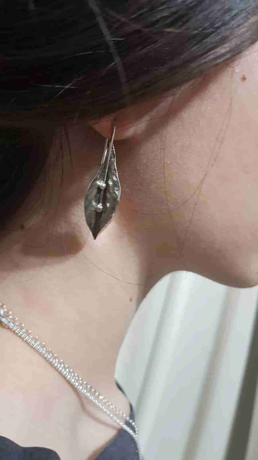 Aros colgantes de plata - miniatura 2