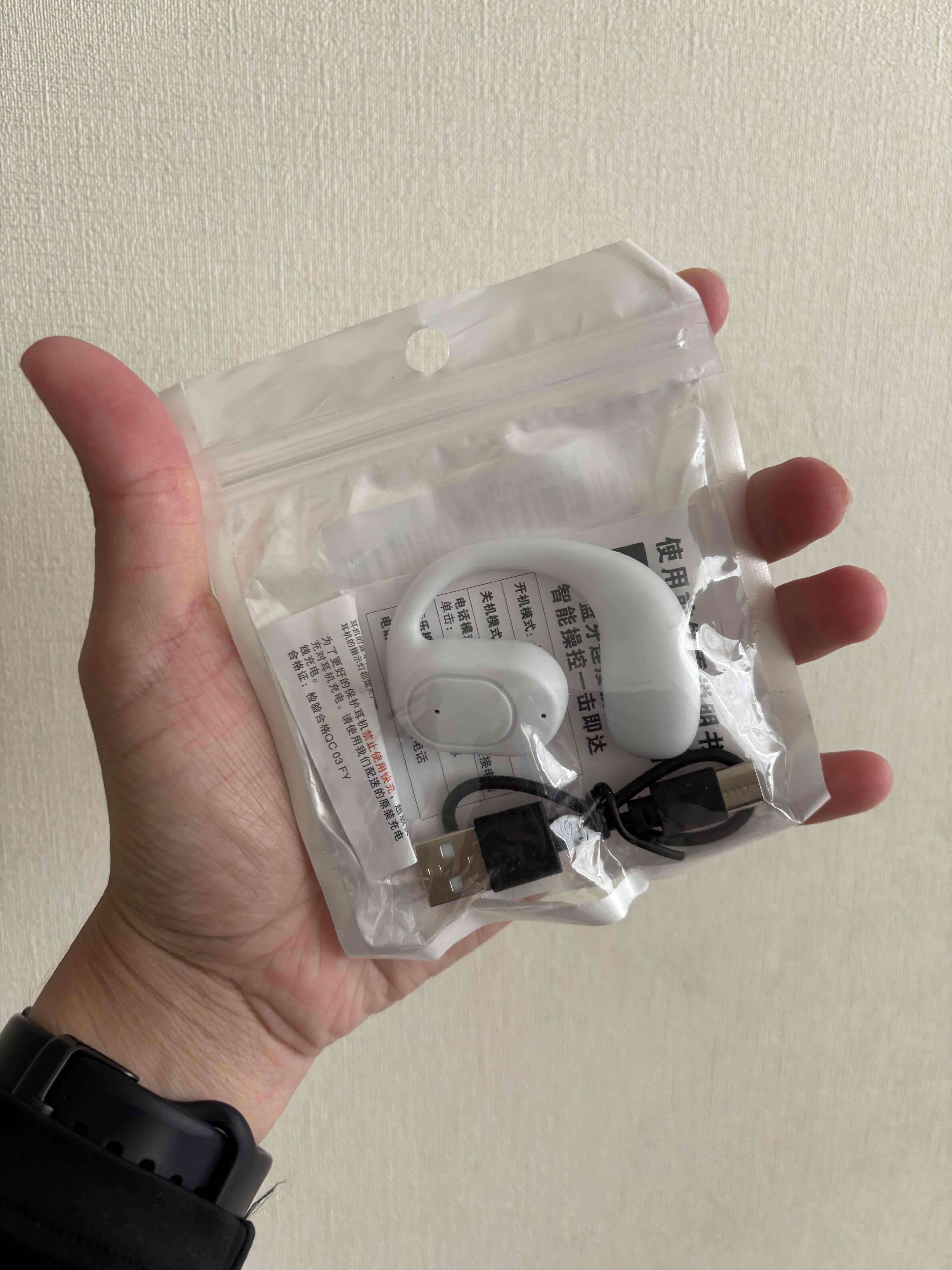 Auricular inalámbrico blanco Bluetooth