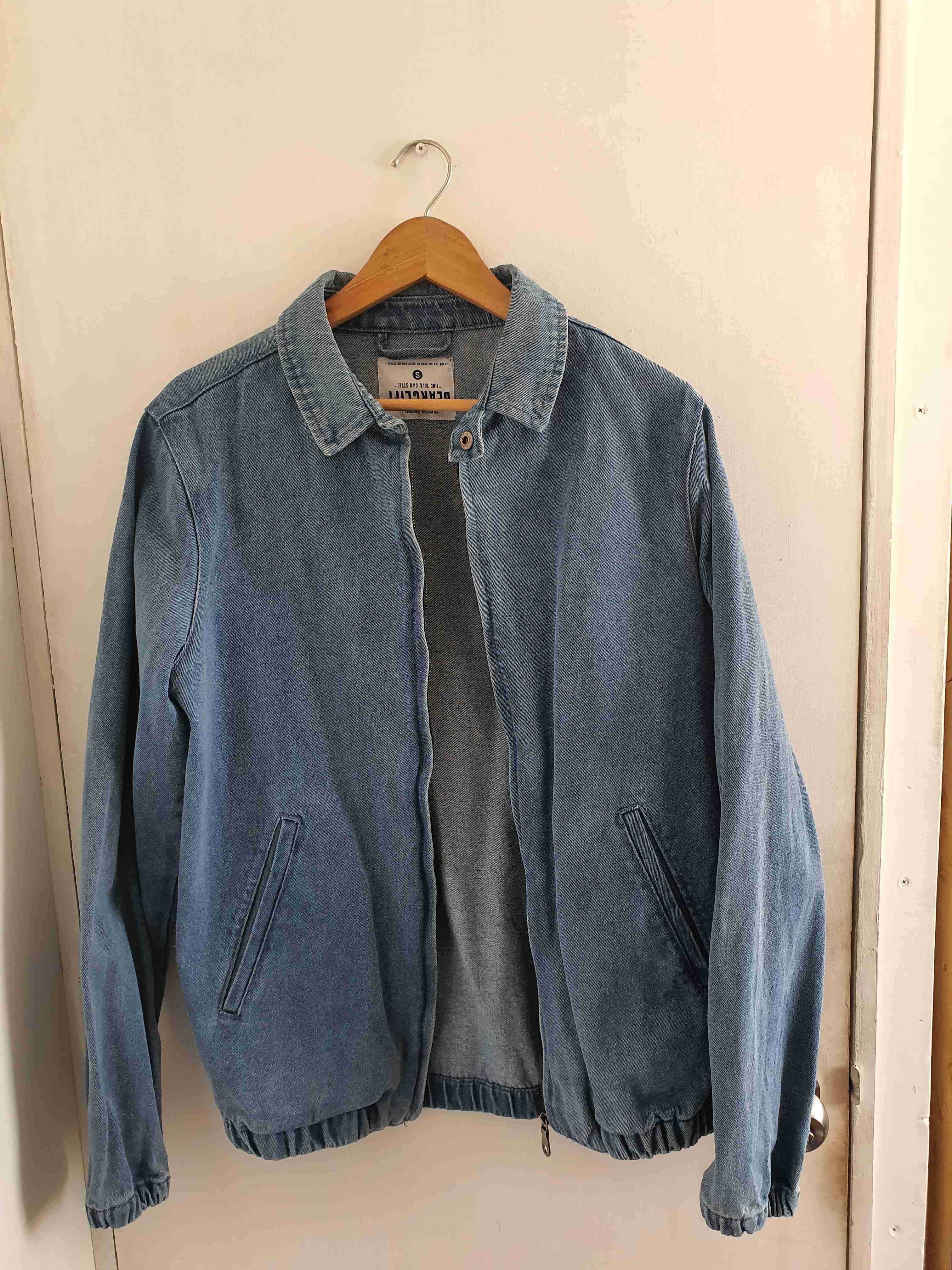 Chaqueta de mezclilla azul talla S