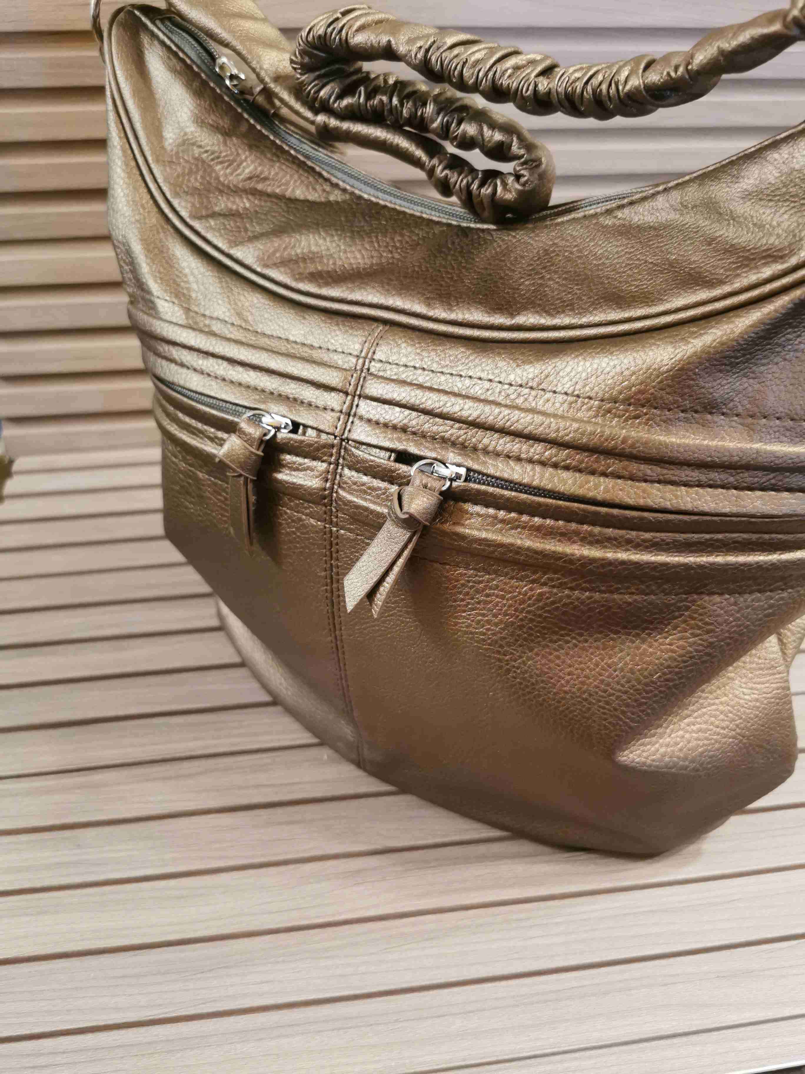 Bolso de mano dorado - miniatura 3