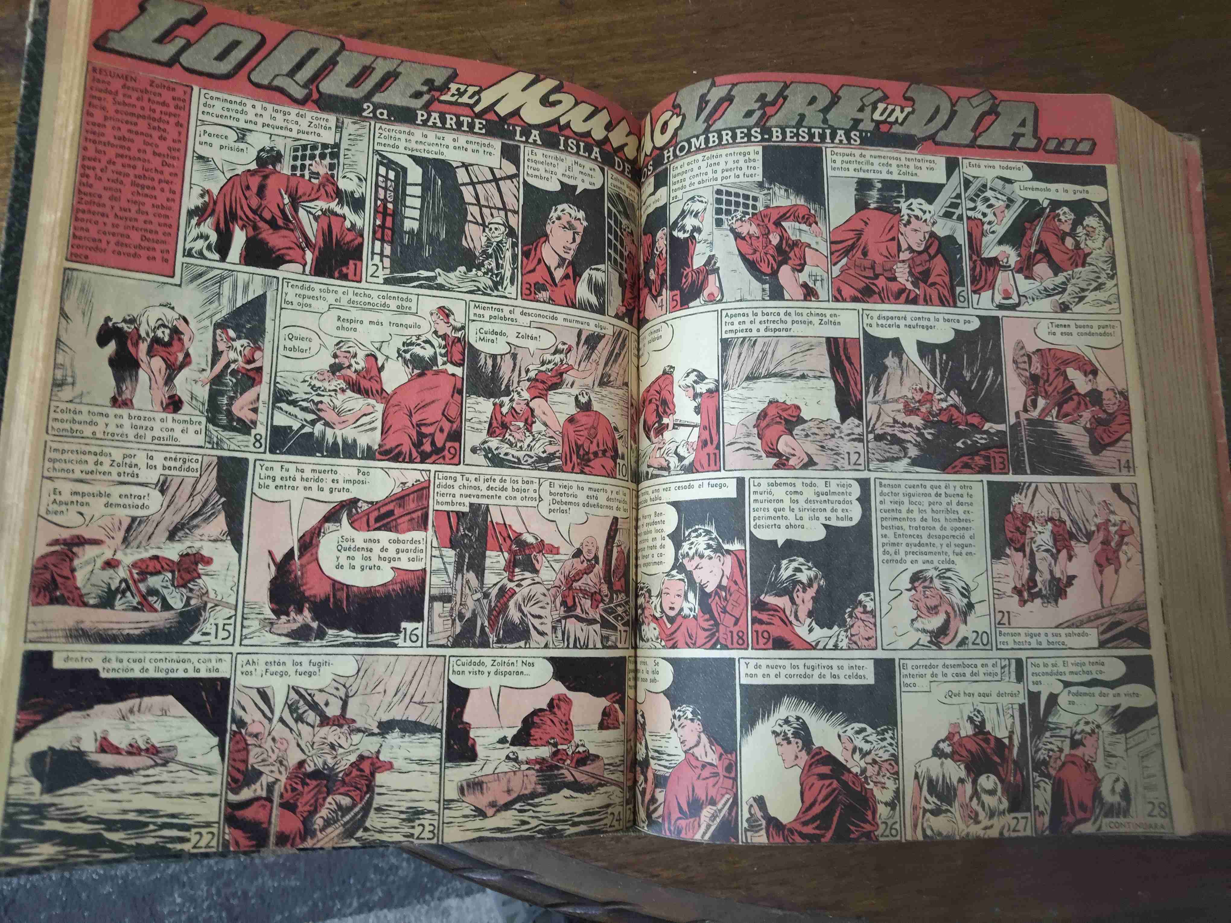 Revista cómic antiguo