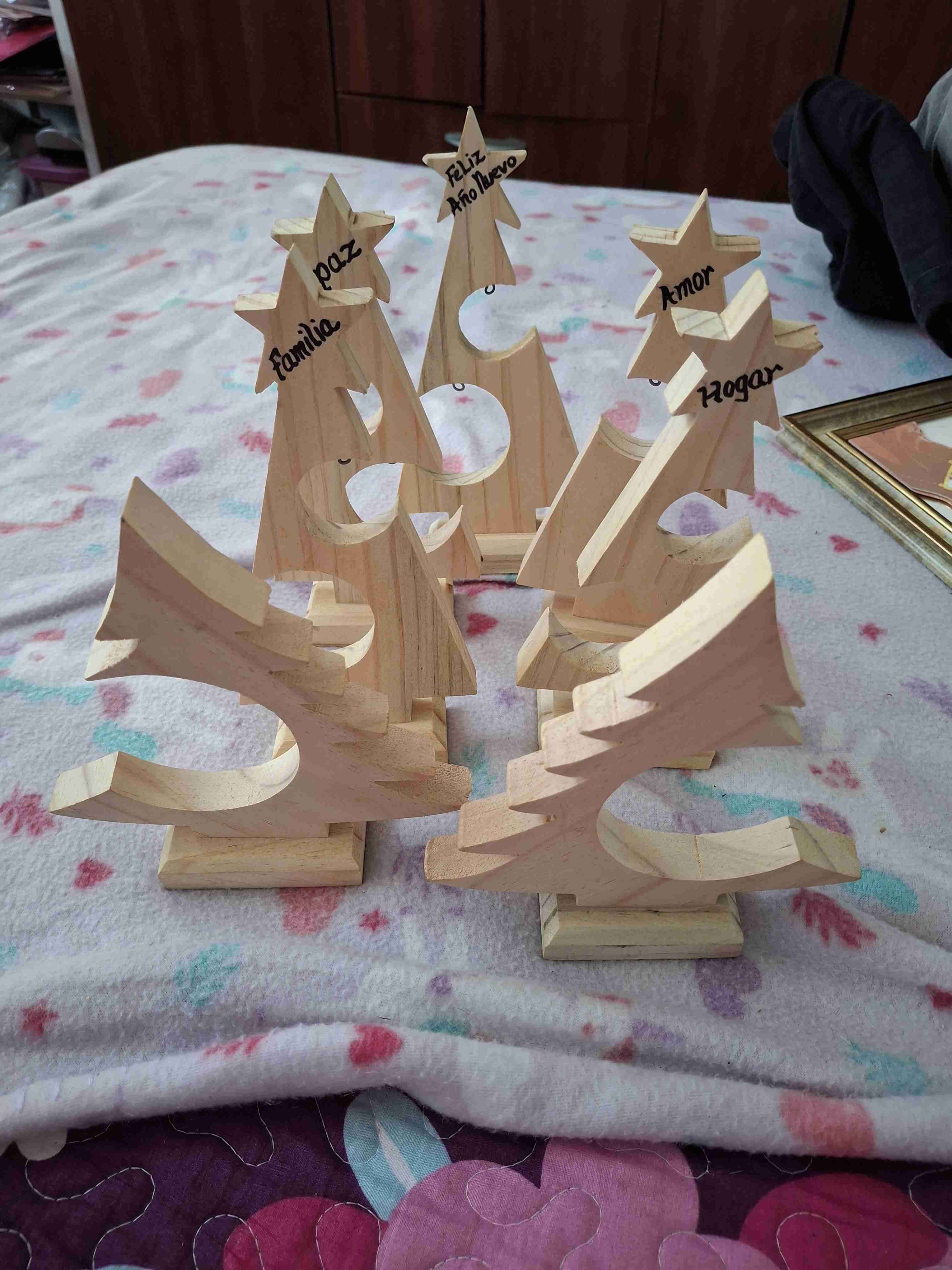 Árboles decorativos de madera