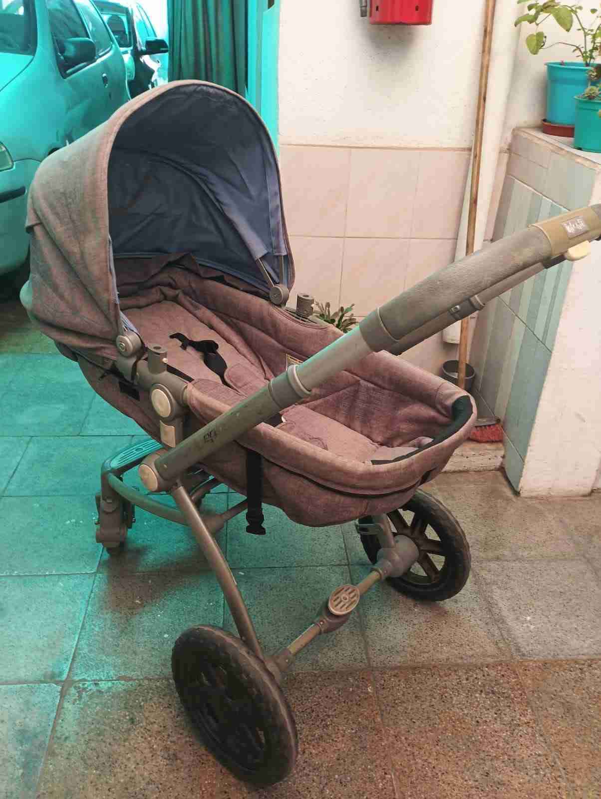 Coche y silla de bebé gris infanti - miniatura 4