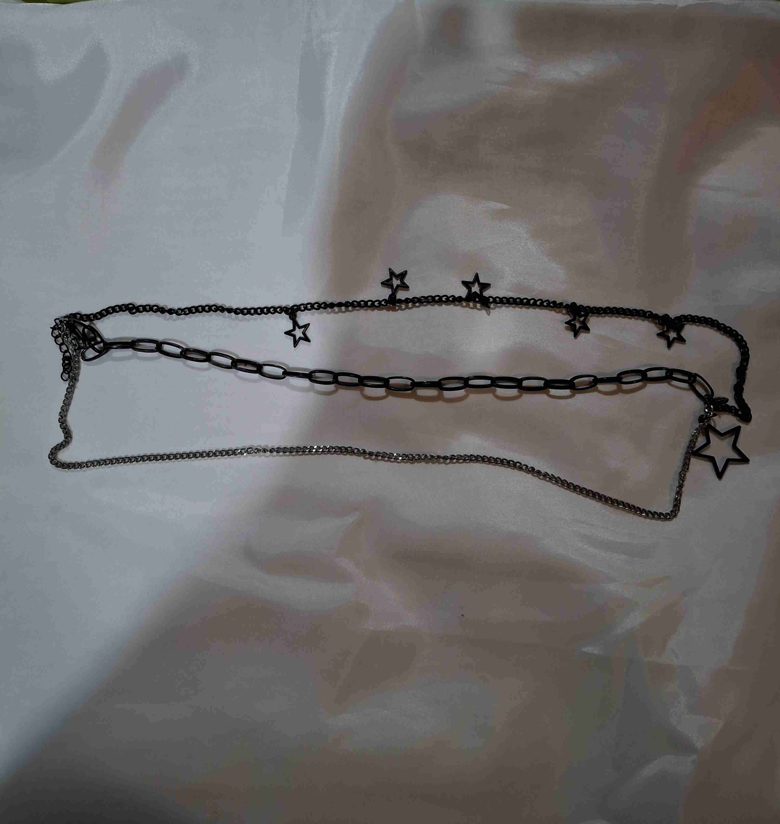 Collar de cadena con estrellas - miniatura 2