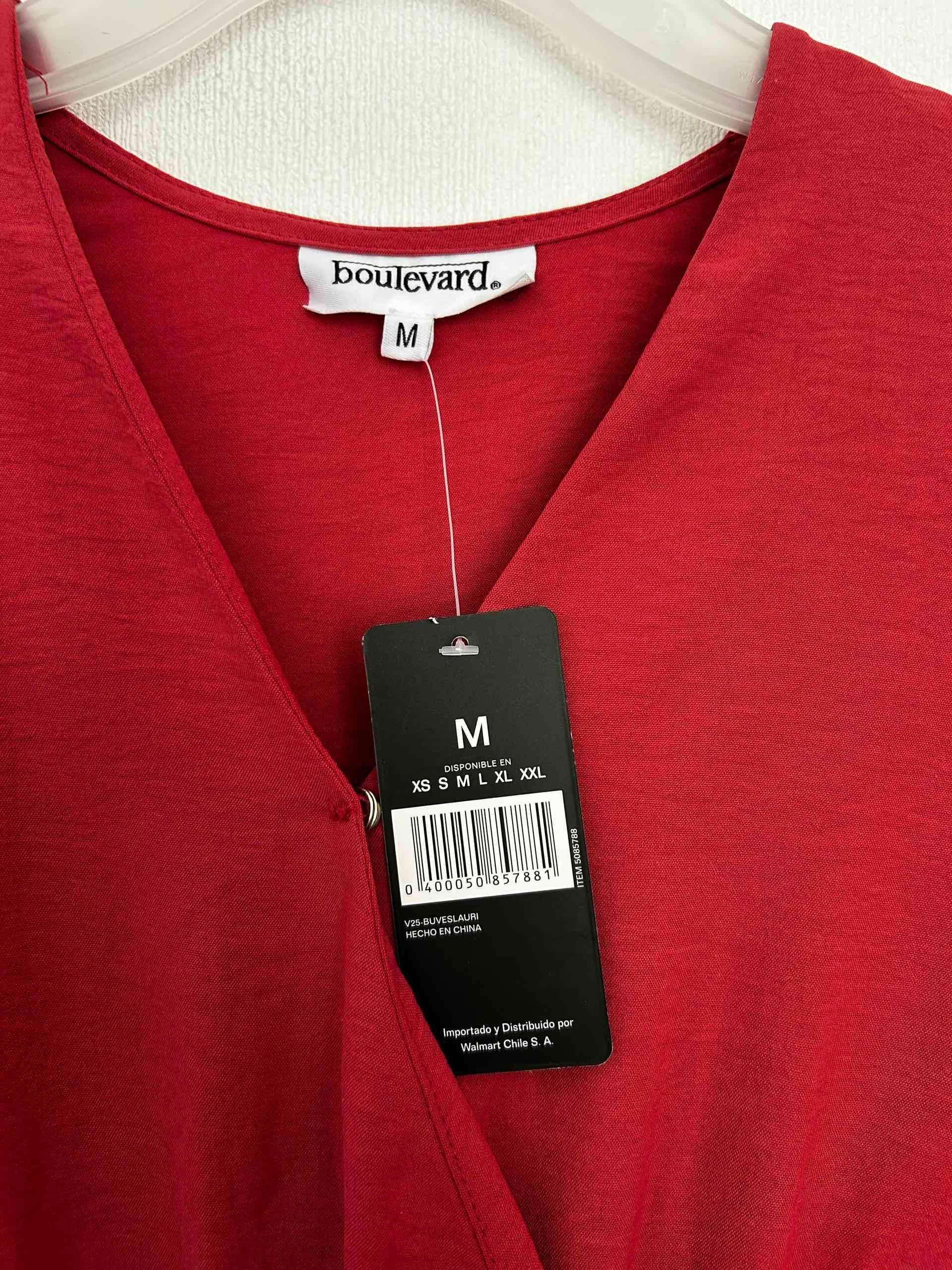 Vestido largo burdeo con etiqueta - miniatura 3