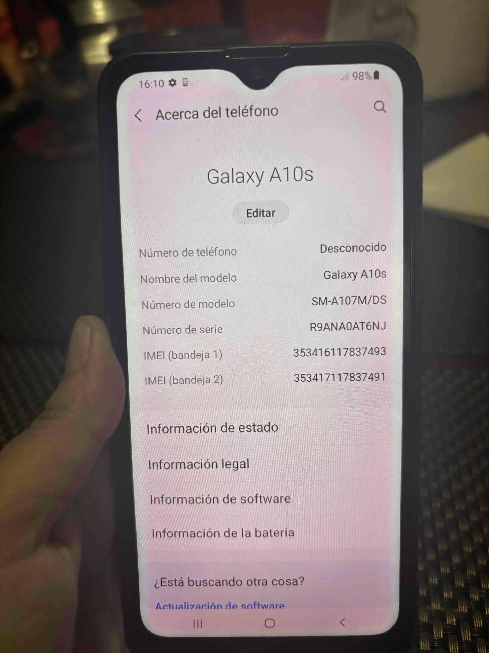 Celular galaxy A10s - miniatura 4