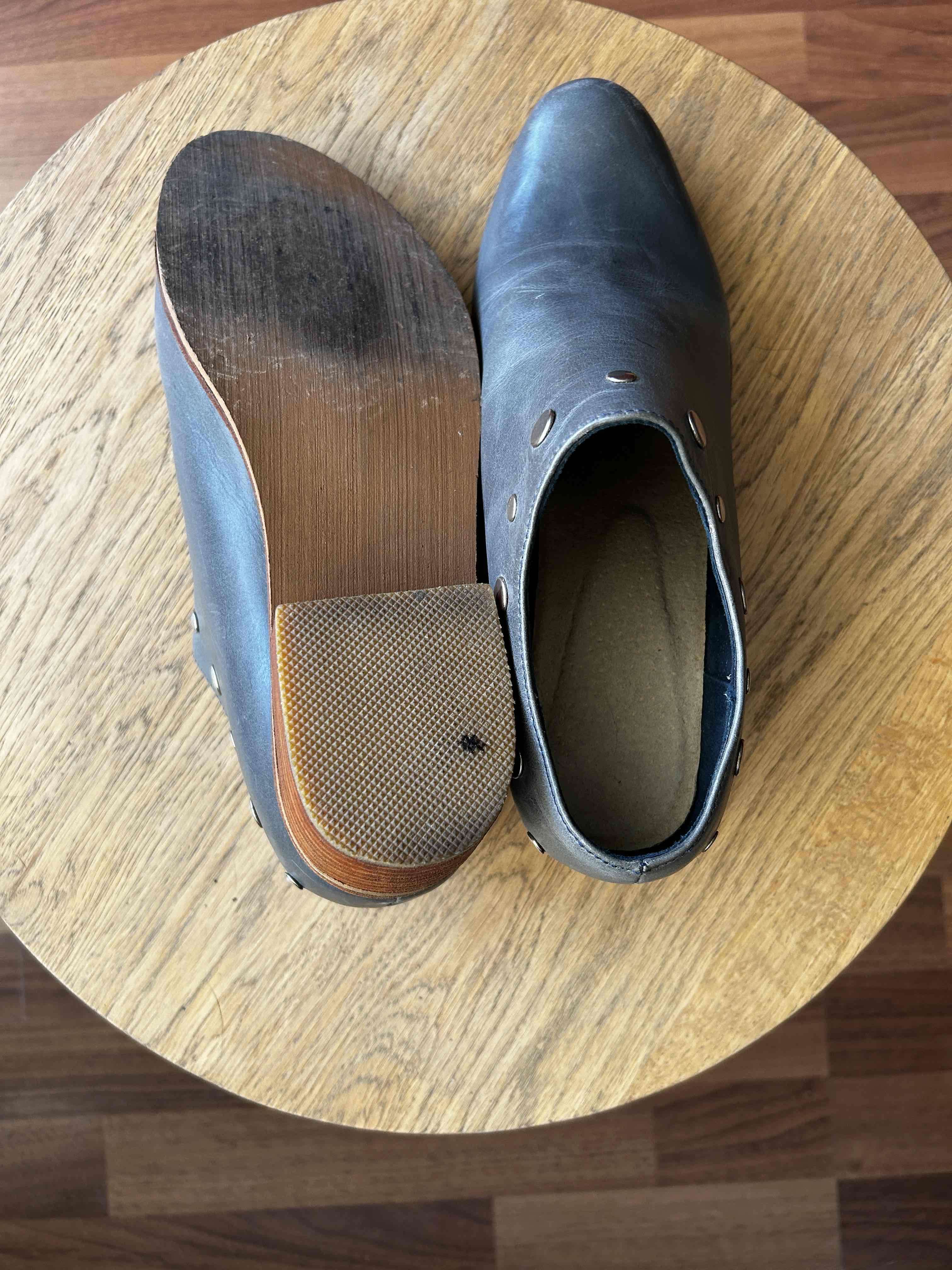 Zapatos de cuero azul petróleo - miniatura 3