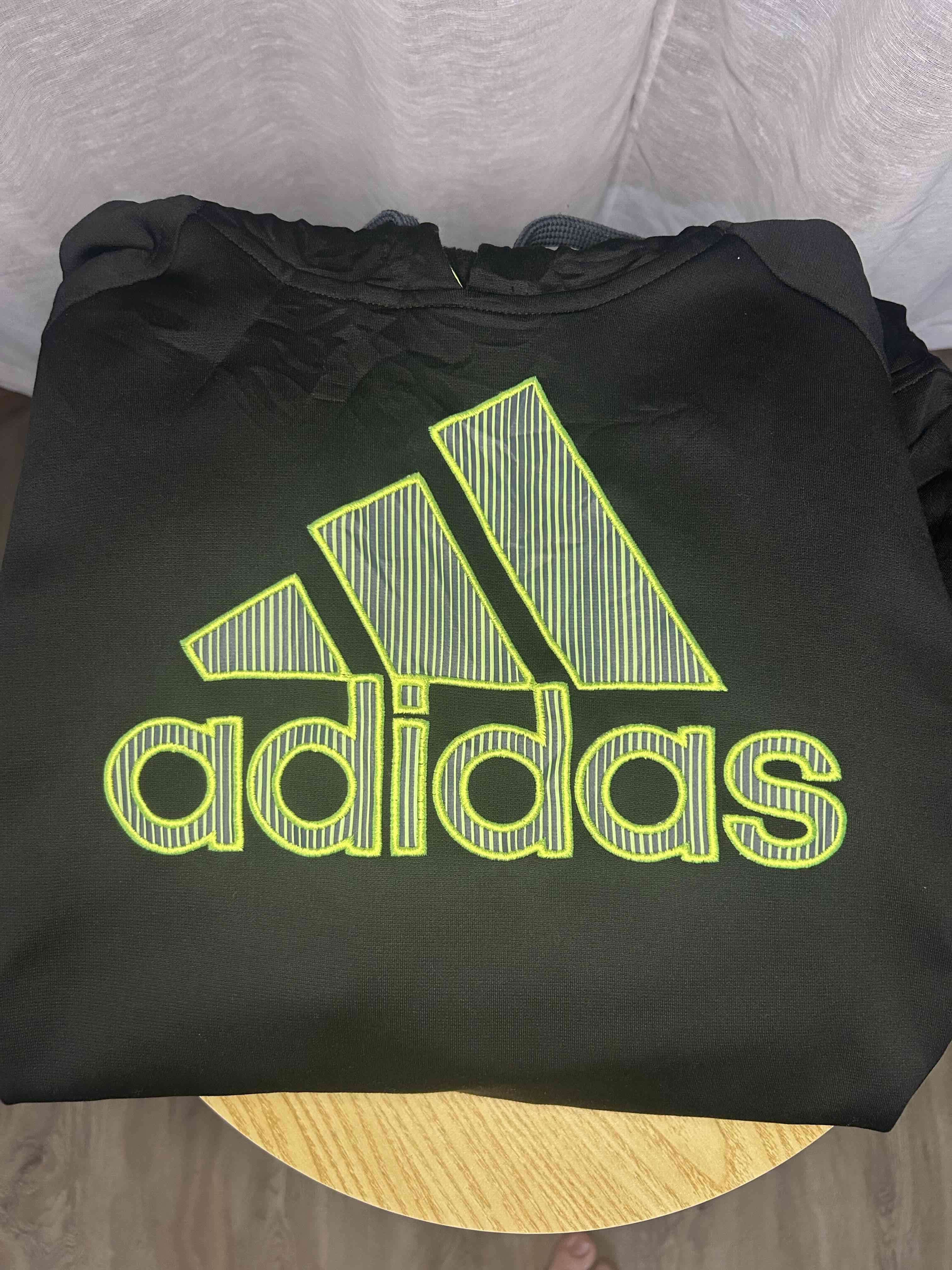 Polerón negro Adidas con capucha - miniatura 4