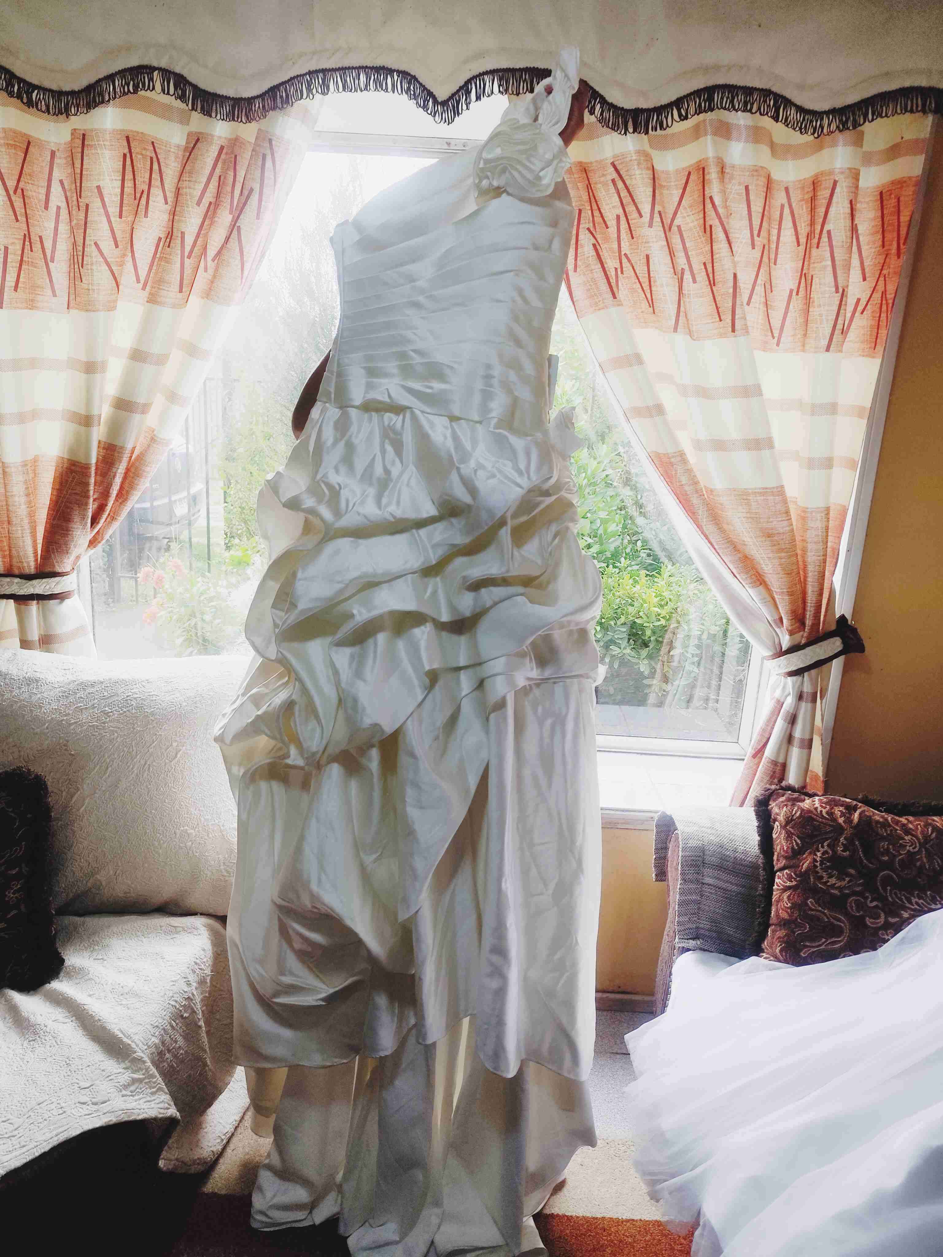 💎 Vestido de Novia Marfil / Crema - Talla XS - miniatura 3