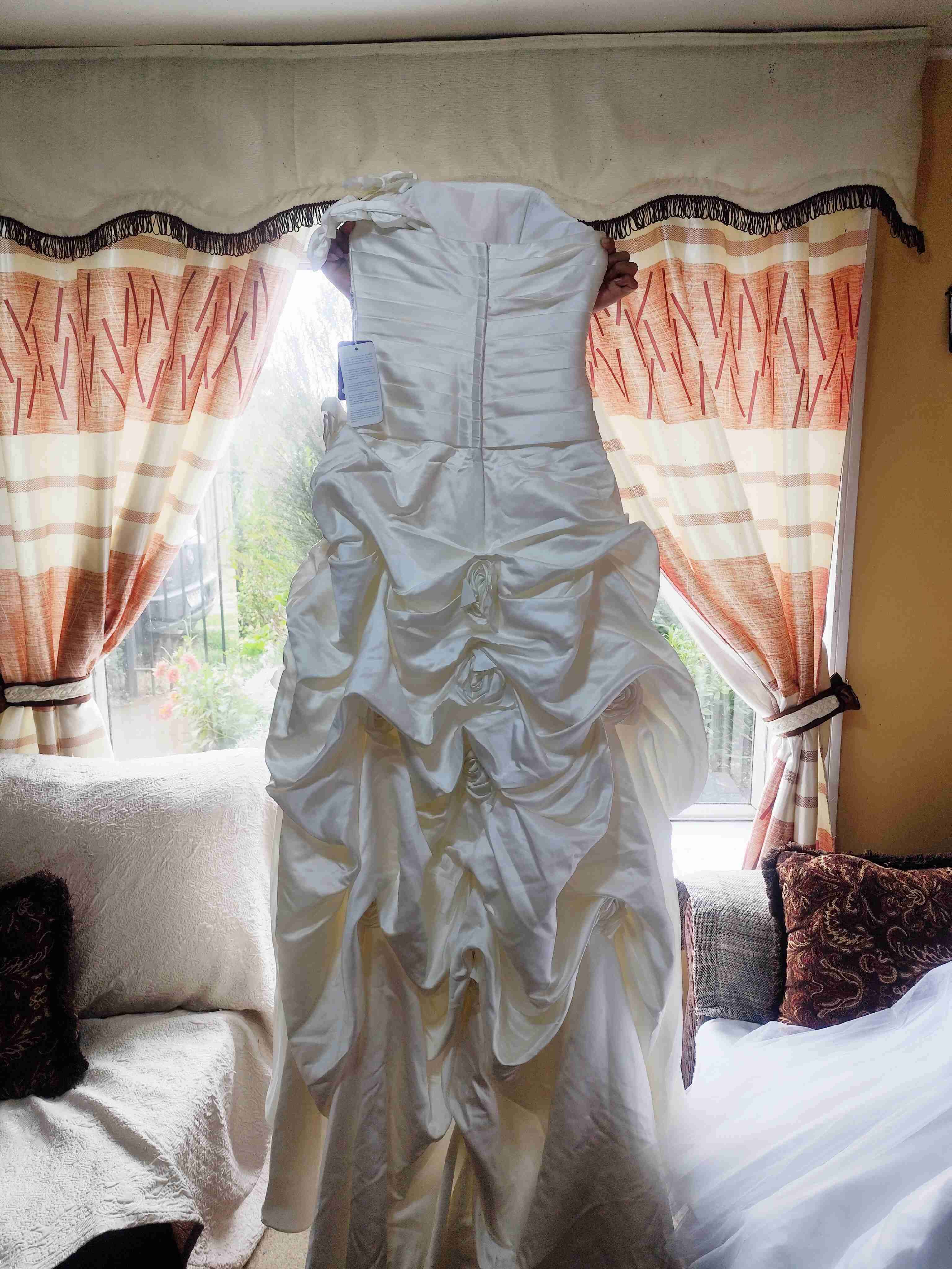 💎 Vestido de Novia Marfil / Crema - Talla XS - miniatura 4