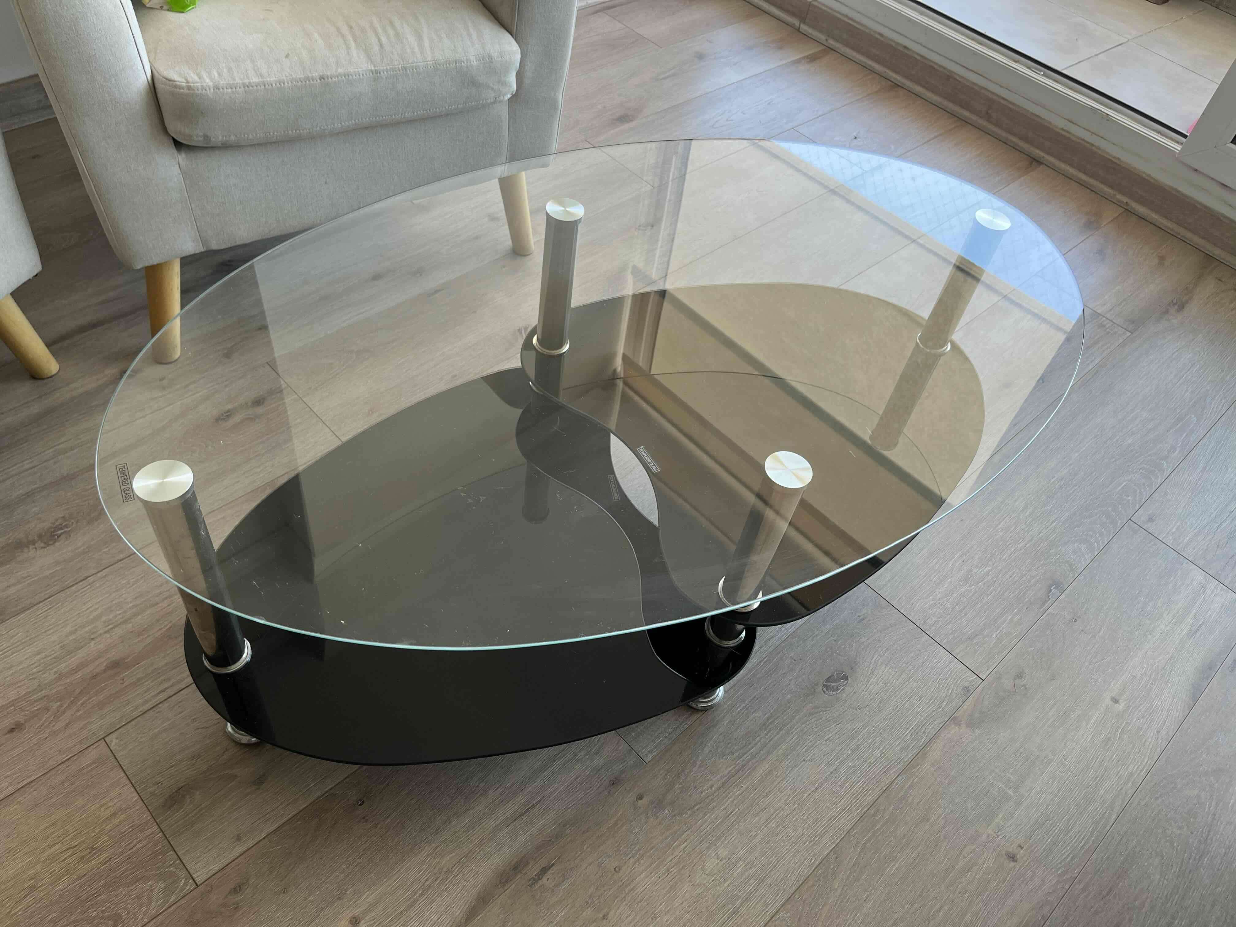 Mesa de centro de vidrio moderna - miniatura 2