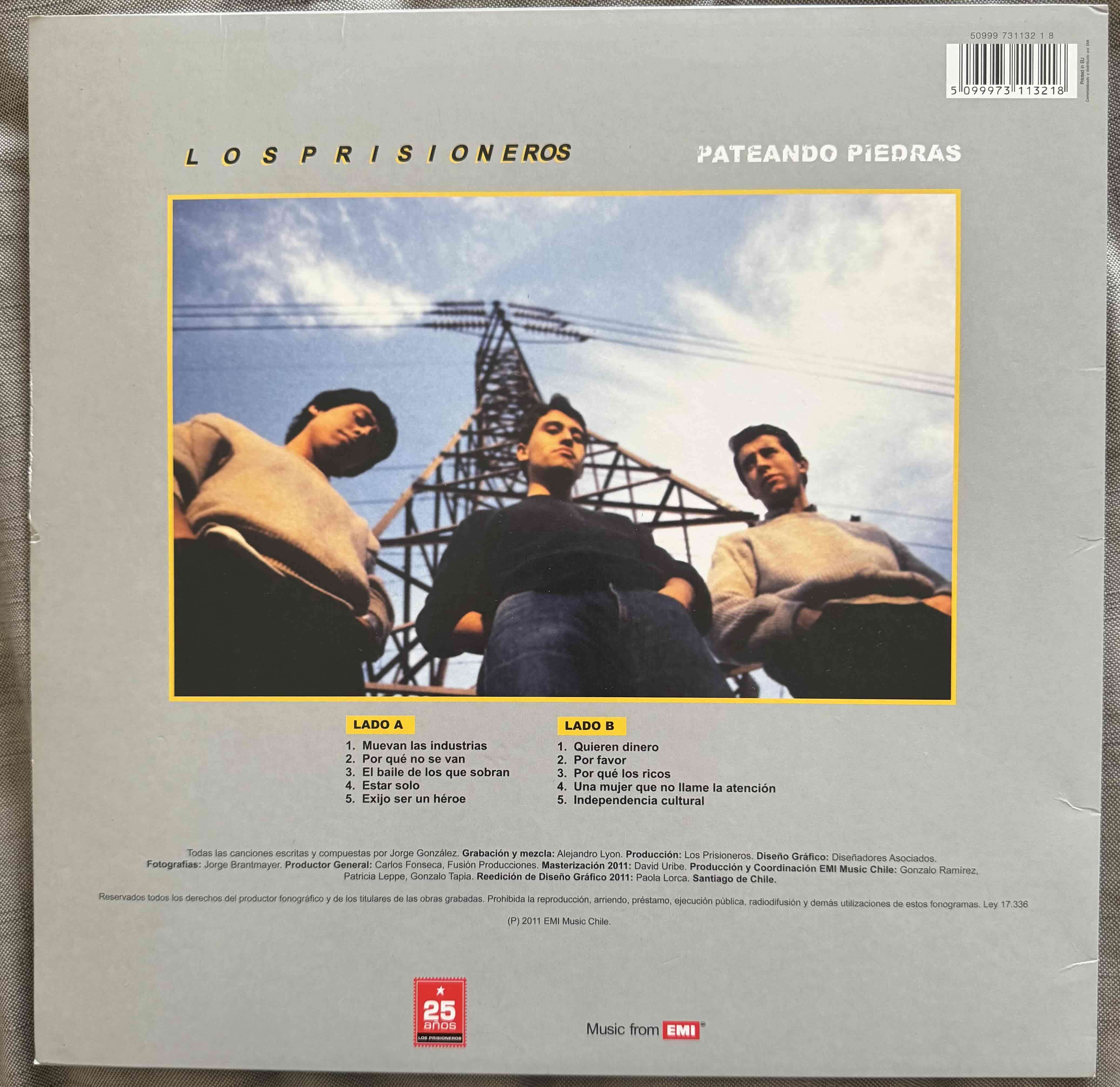 Vinilo Los Prisioneros Pateando Piedras - miniatura 2