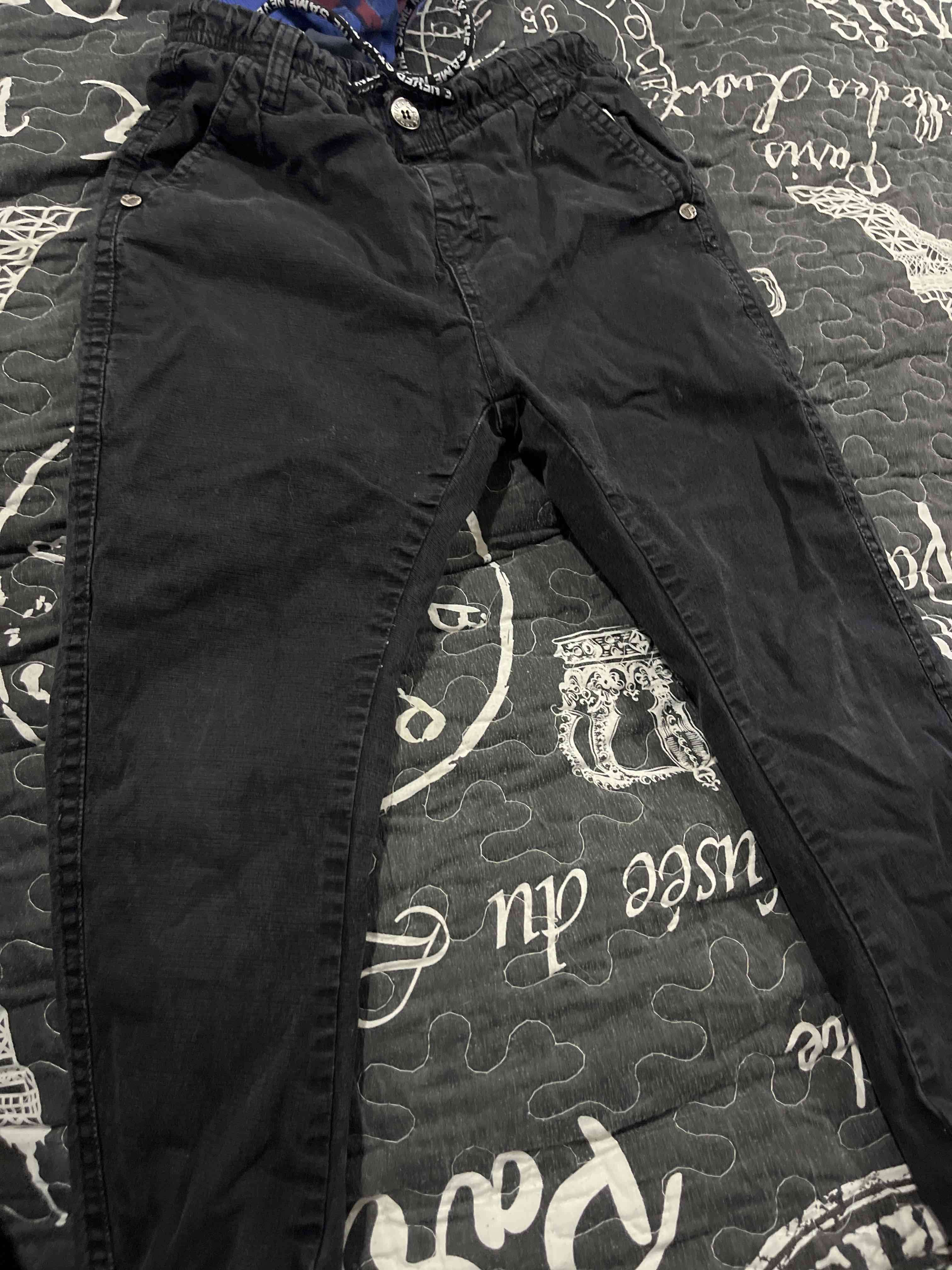 Pantalones negros casuales forrados