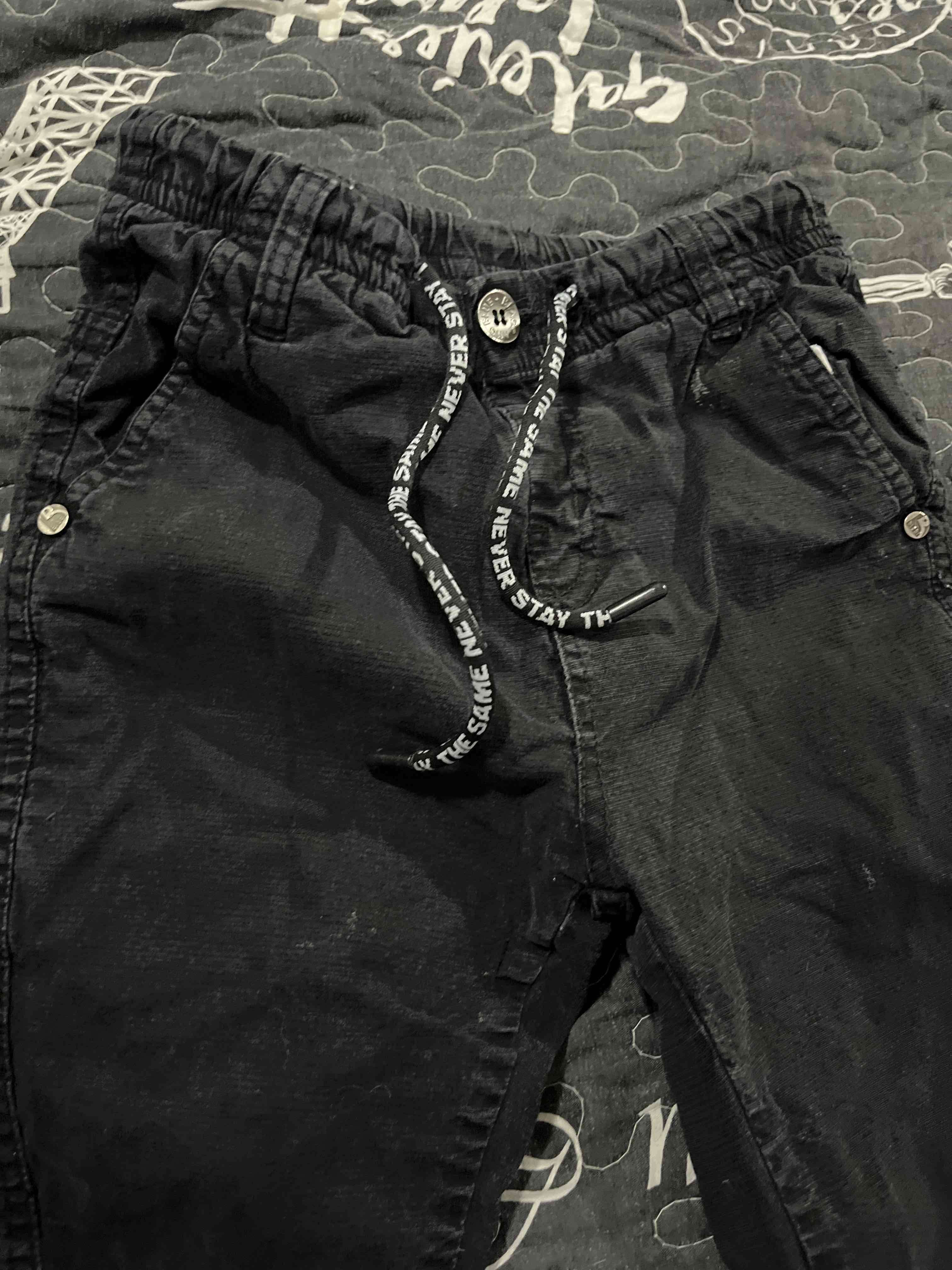 Pantalones negros casuales forrados - miniatura 2