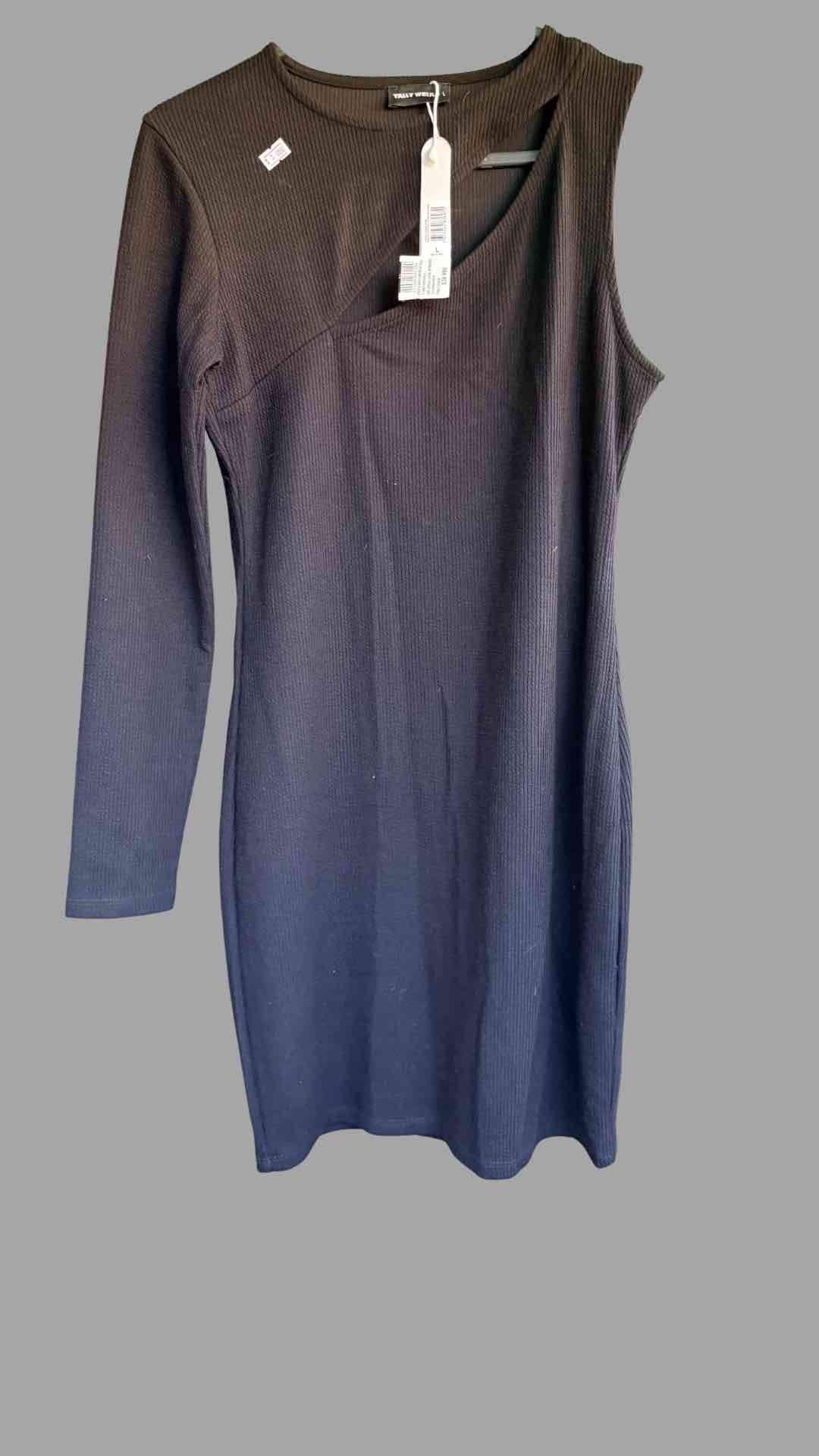 Vestido negro manga larga nuevo